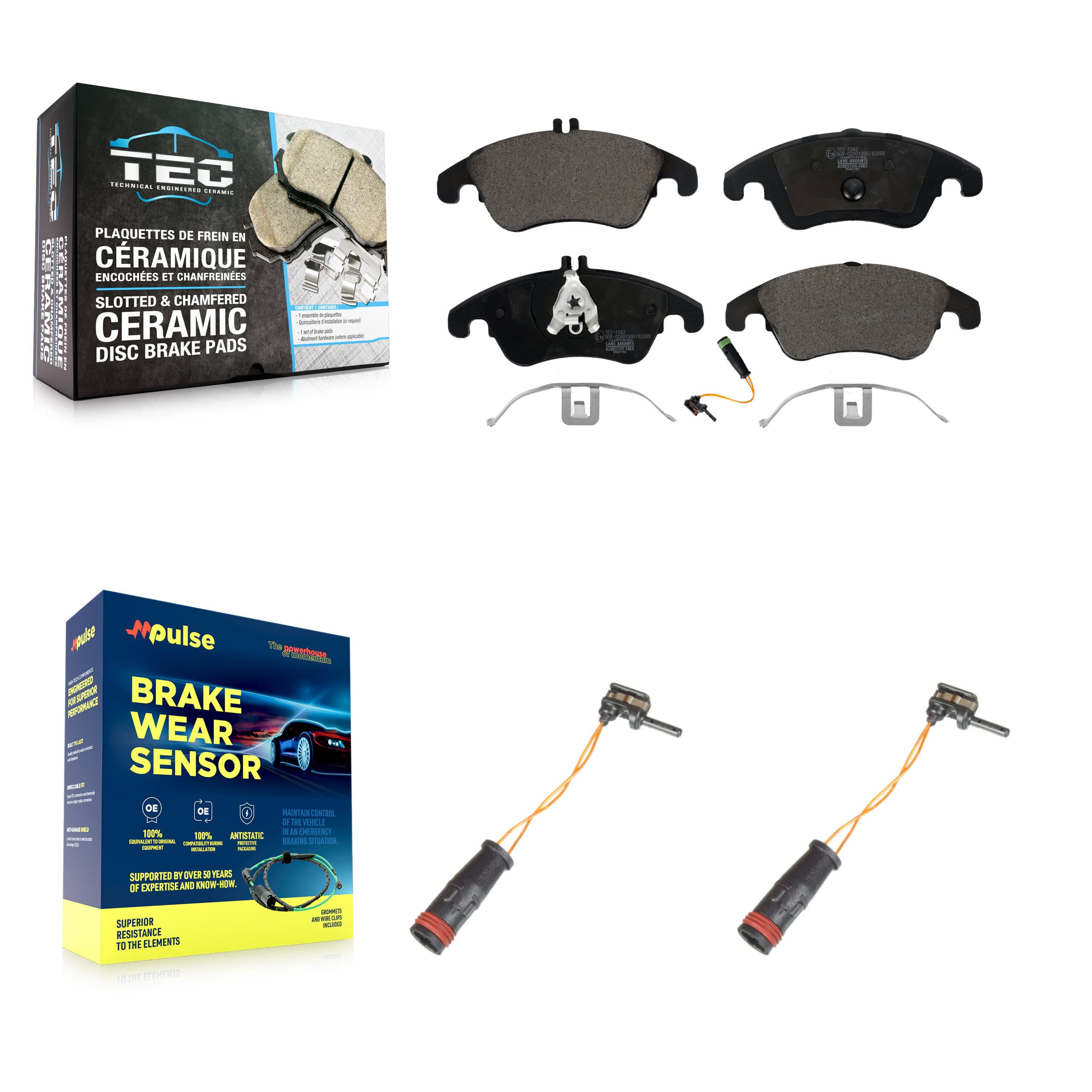 TEC - KTW-101006 - Front Disc Brake Pad Kits image 1