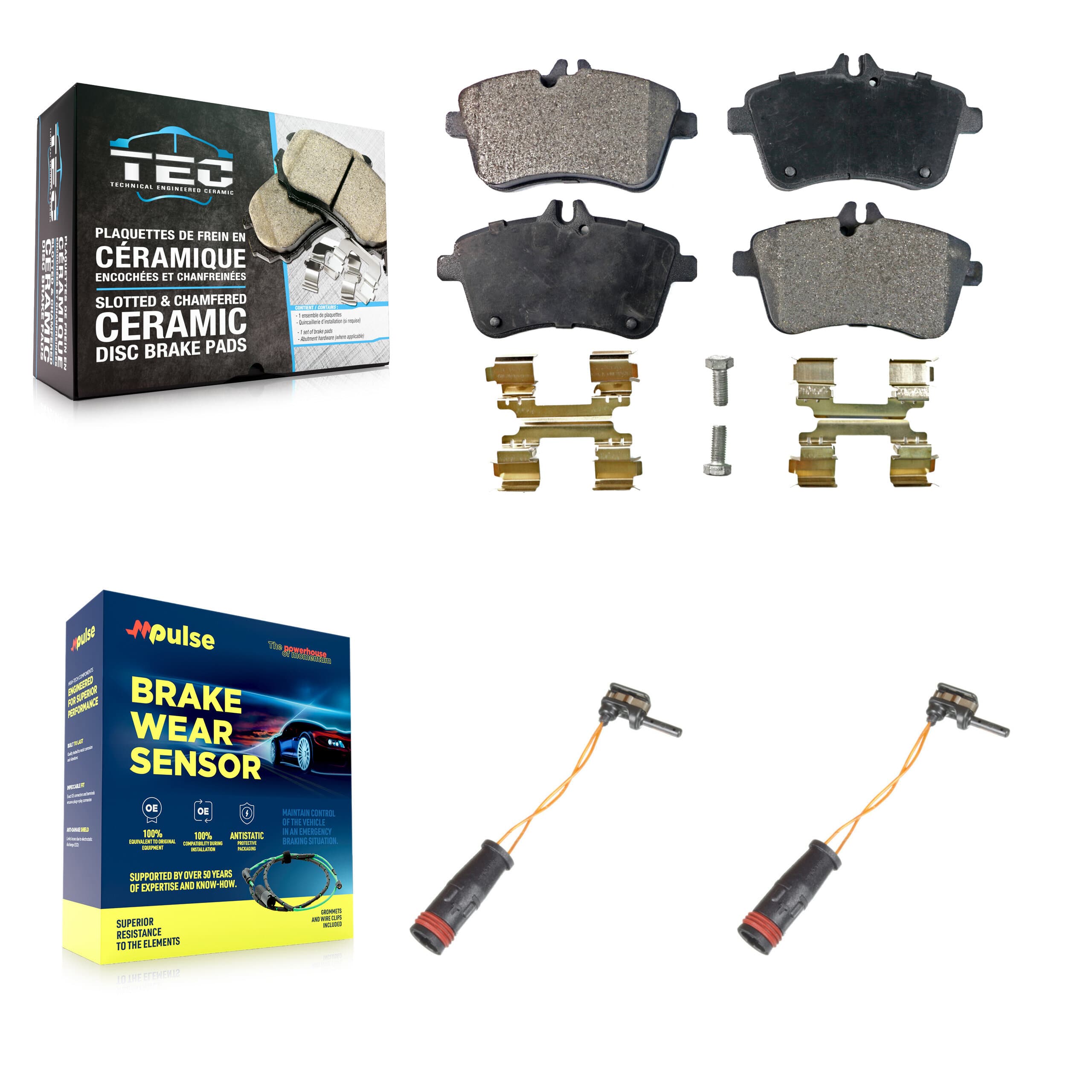 TEC - KTW-101009 - Front Disc Brake Pad Kits image 1