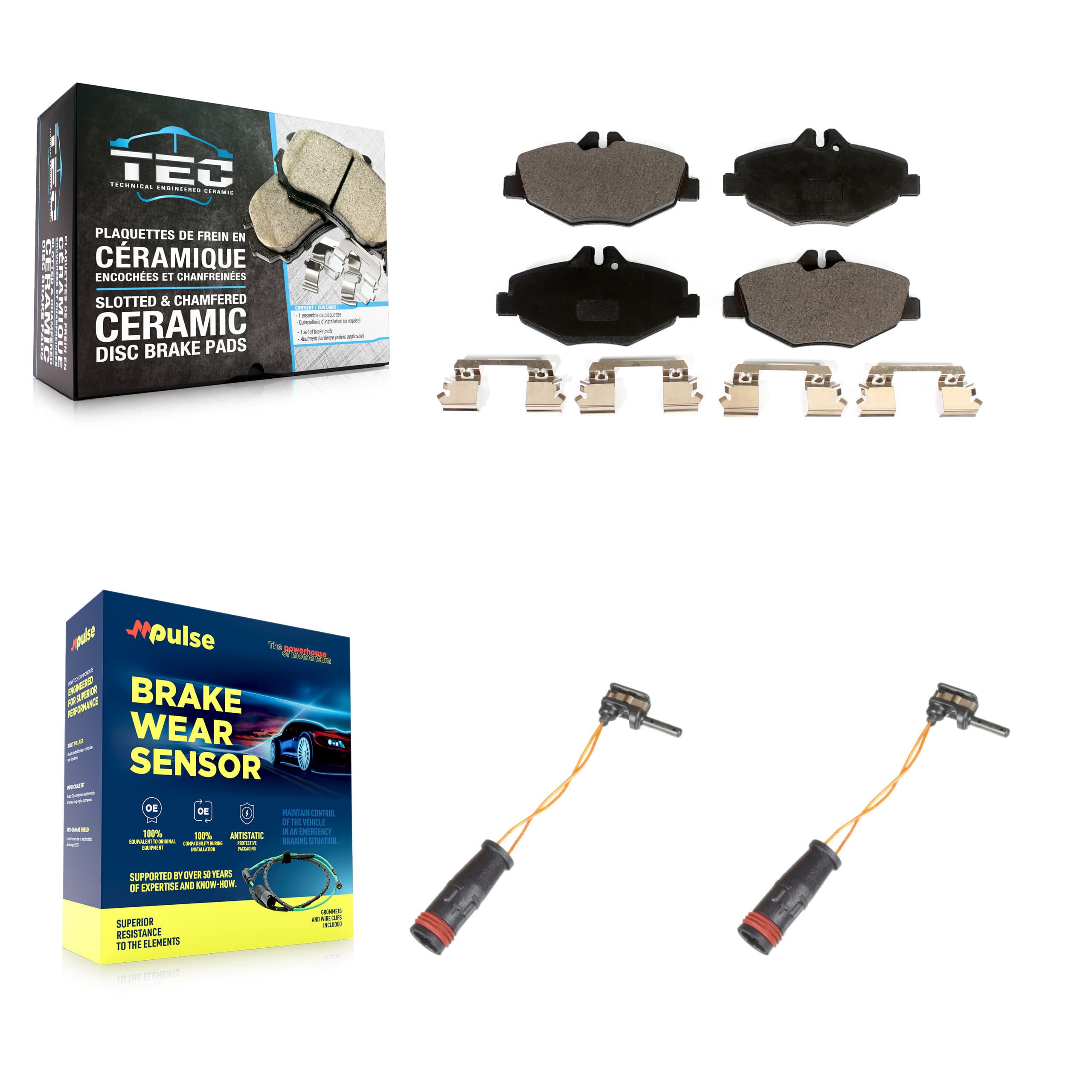 TEC - KTW-101012 - Front Disc Brake Pad Kits image 1