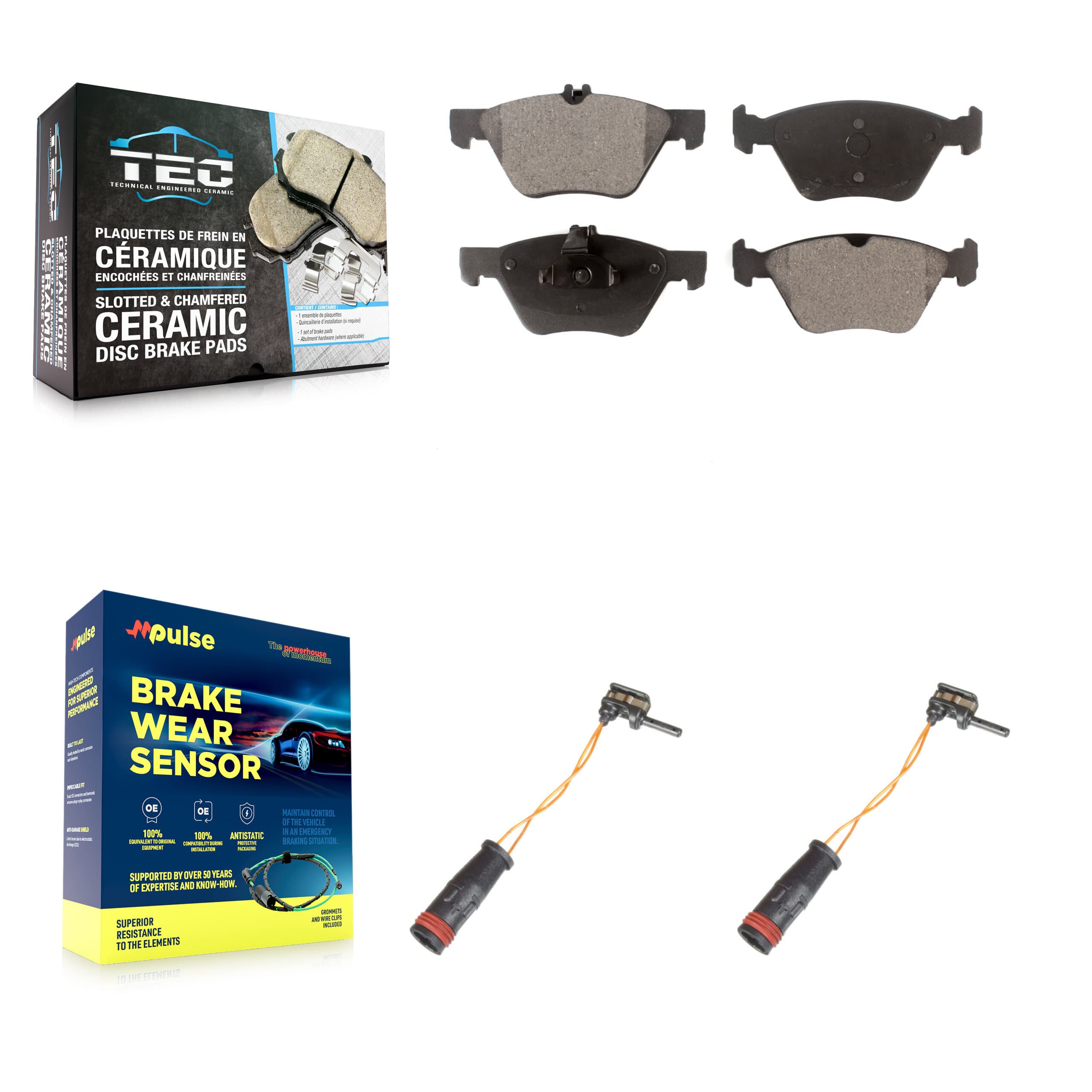 TEC - KTW-101013 - Front Disc Brake Pad Kits image 1