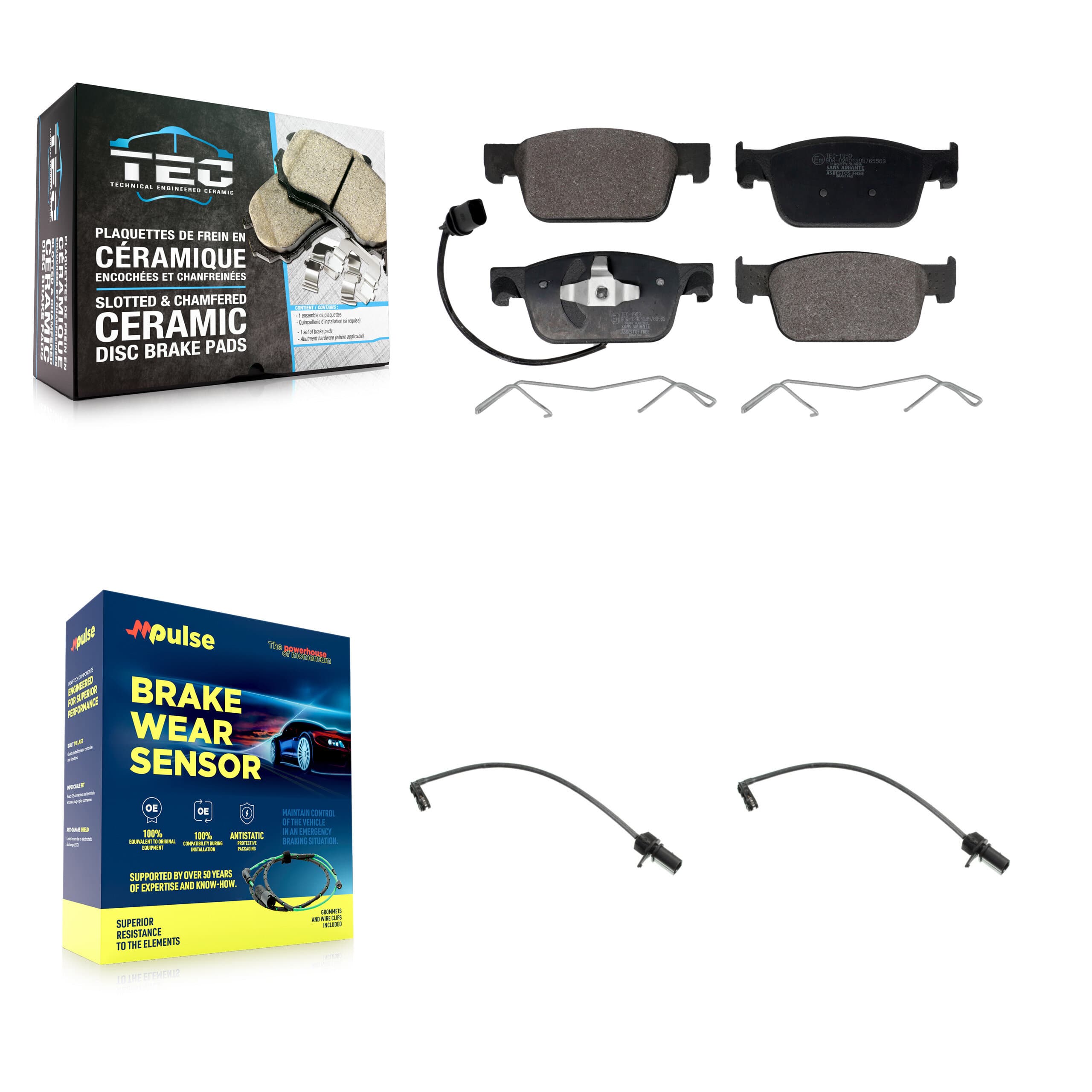 TEC - KTW-101016 - Front Disc Brake Pad Kits image 1