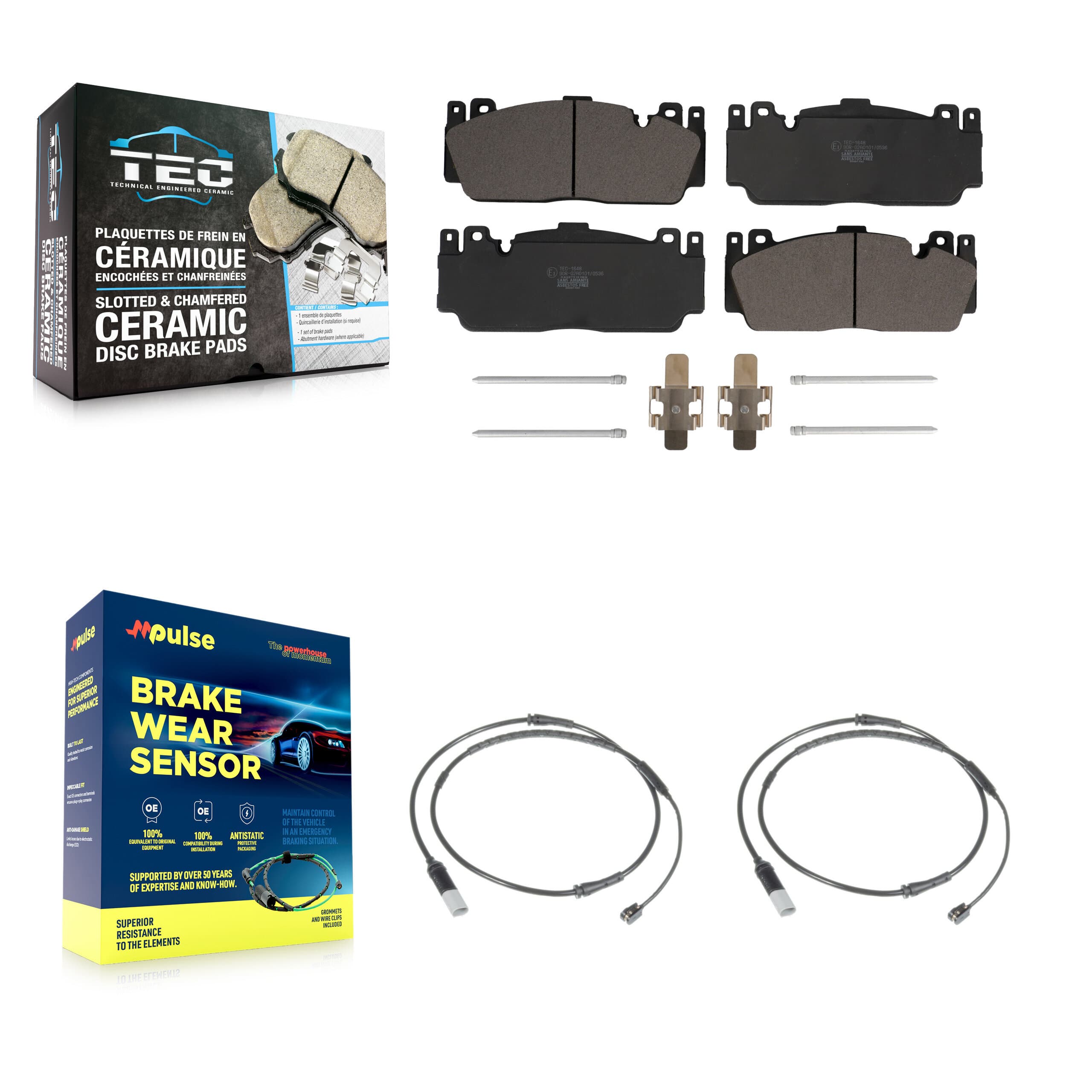 TEC - KTW-101025 - Front Disc Brake Pad Kits image 1