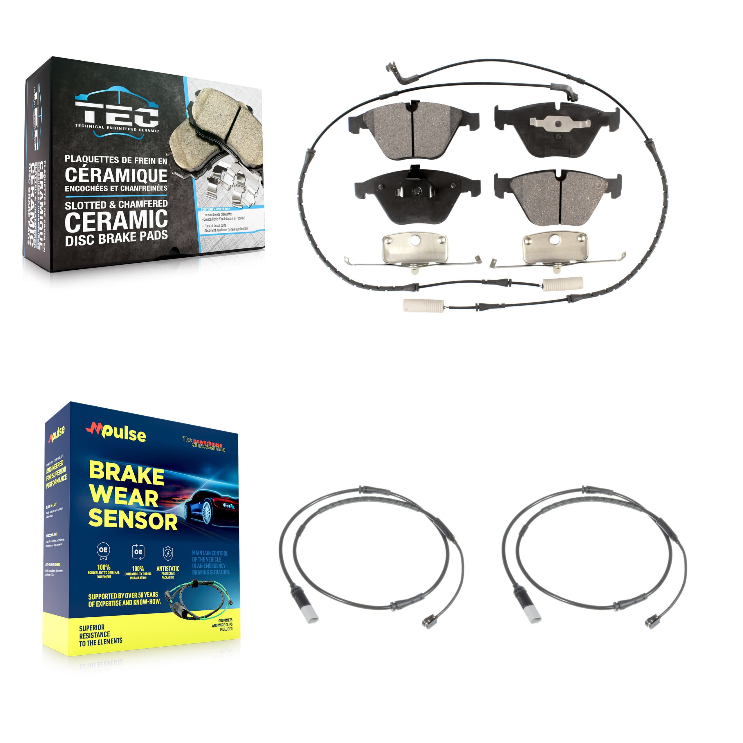 TEC - KTW-101028 - Front Disc Brake Pad Kits image 1