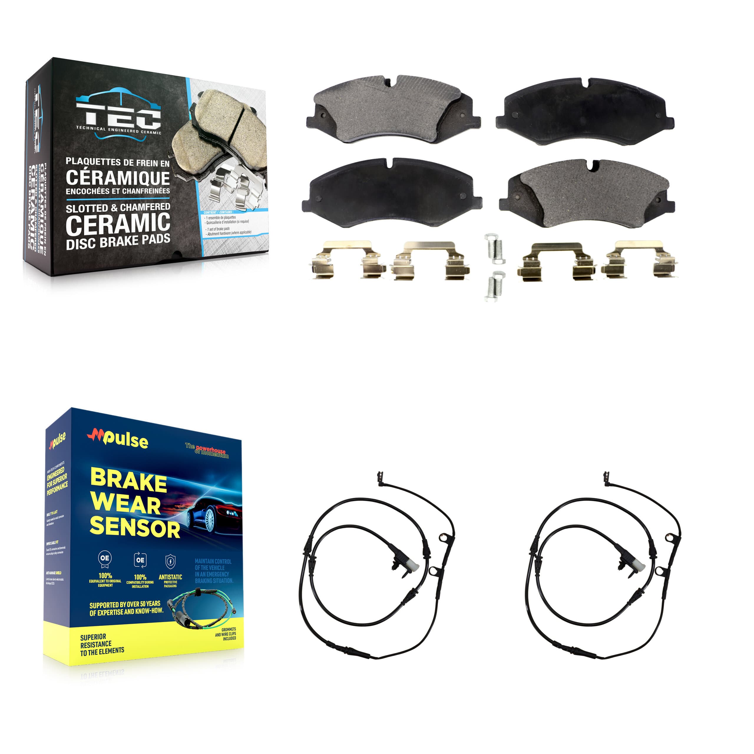 TEC - KTW-101033 - Front Disc Brake Pad Kits image 1