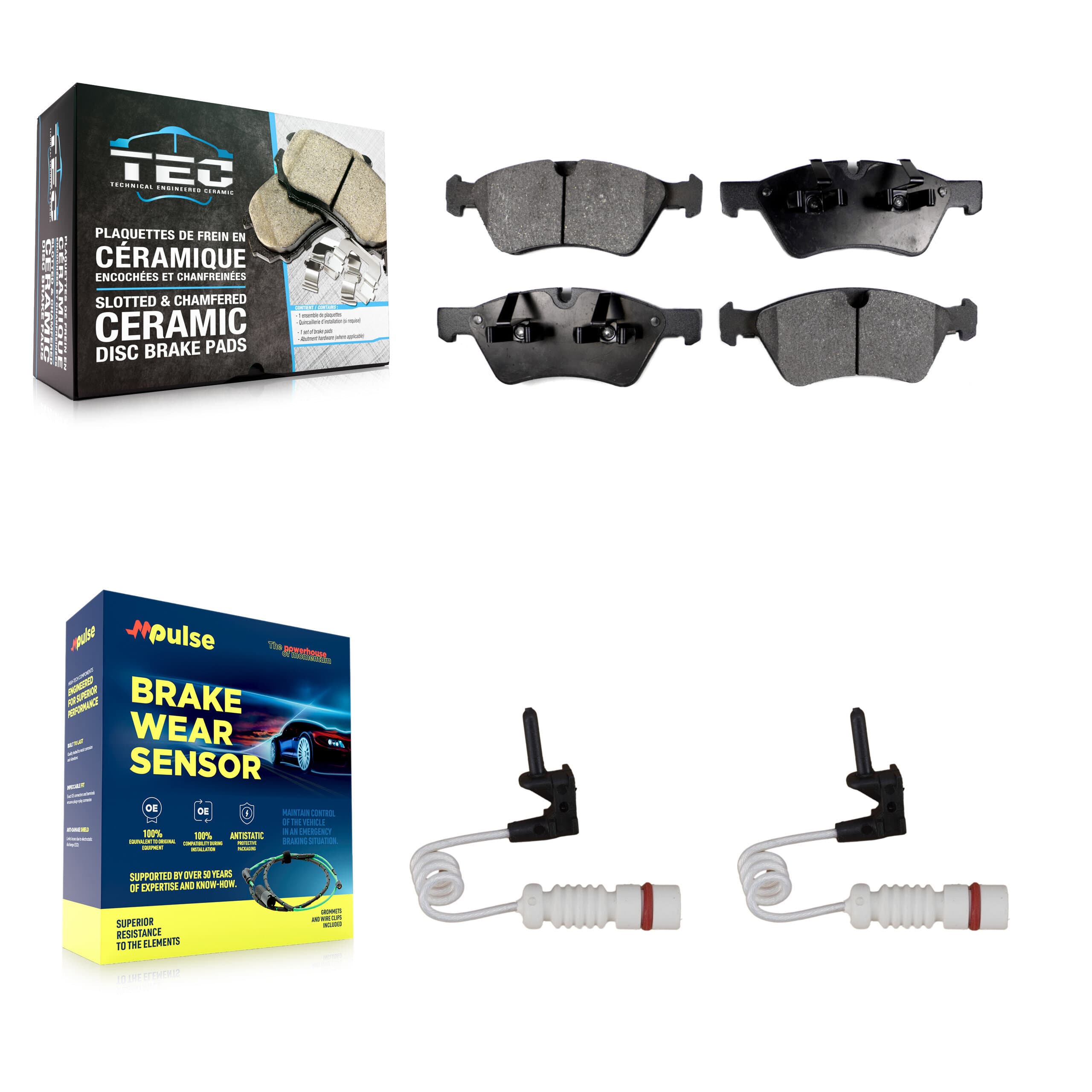 TEC - KTW-101036 - Front Disc Brake Pad Kits image 1