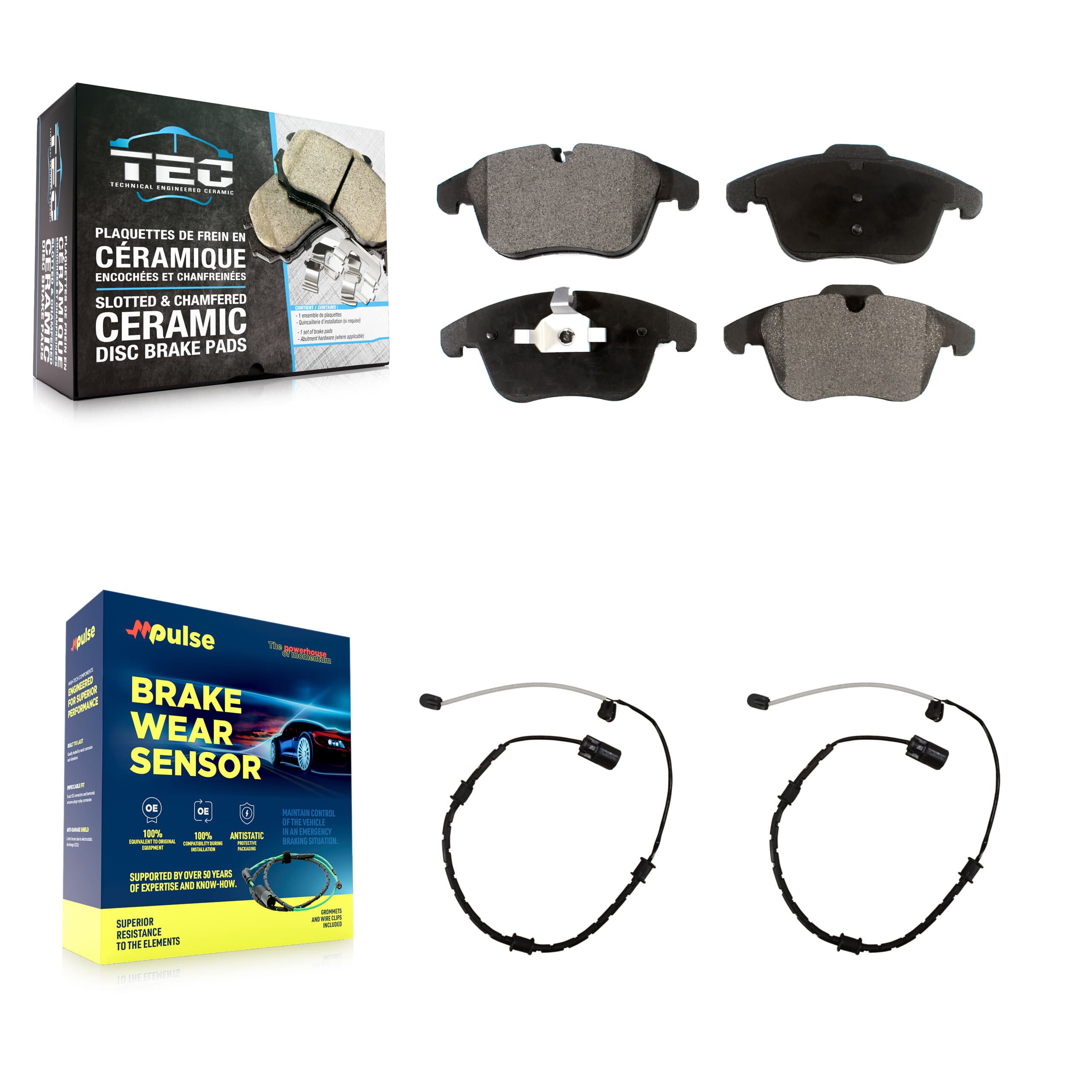 TEC - KTW-101048 - Front Disc Brake Pad Kits image 1