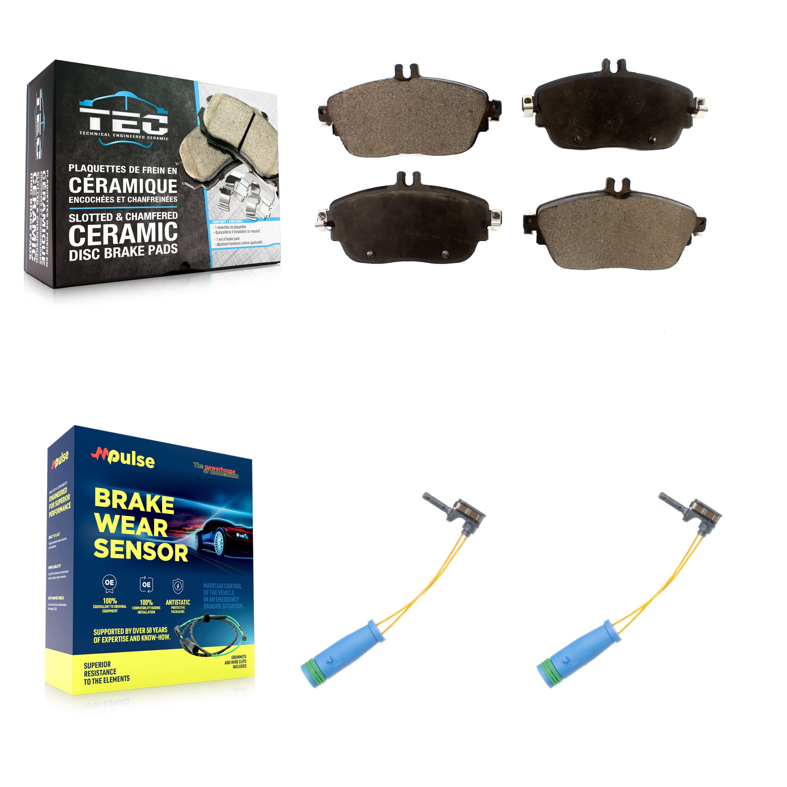TEC - KTW-101057 - Front Disc Brake Pad Kits image 1