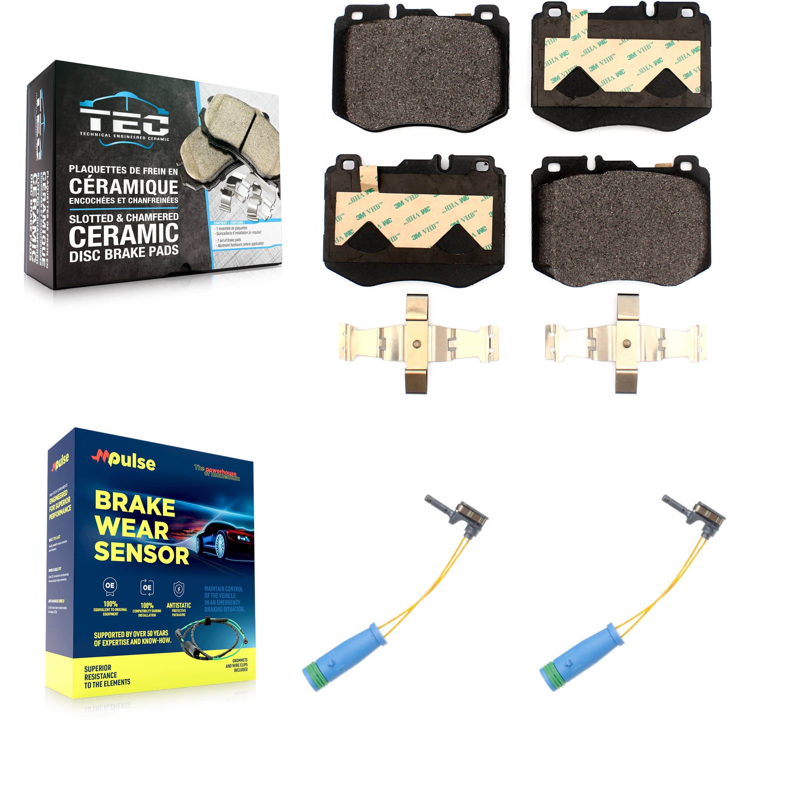 TEC - KTW-101059 - Front Disc Brake Pad Kits image 1