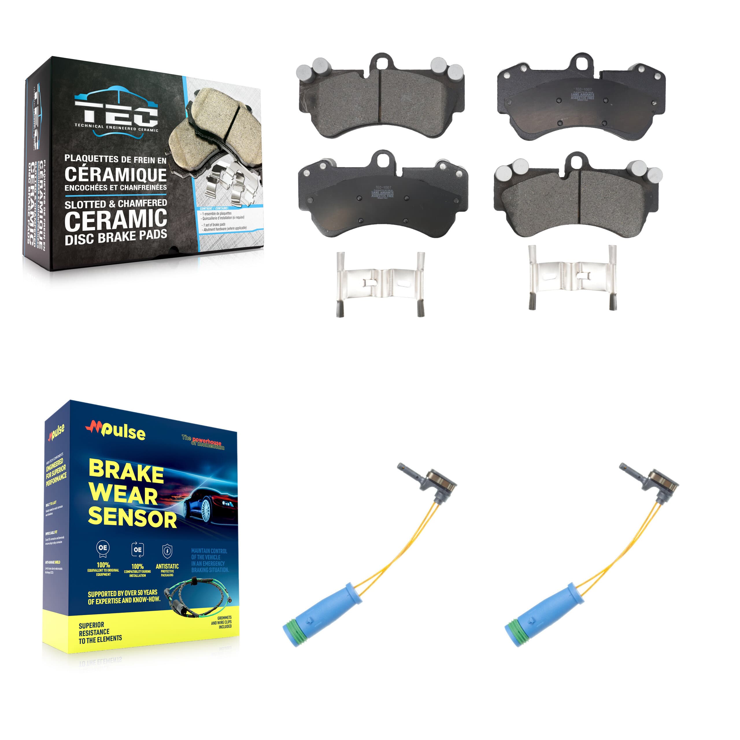 TEC - KTW-101062 - Front Disc Brake Pad Kits image 1