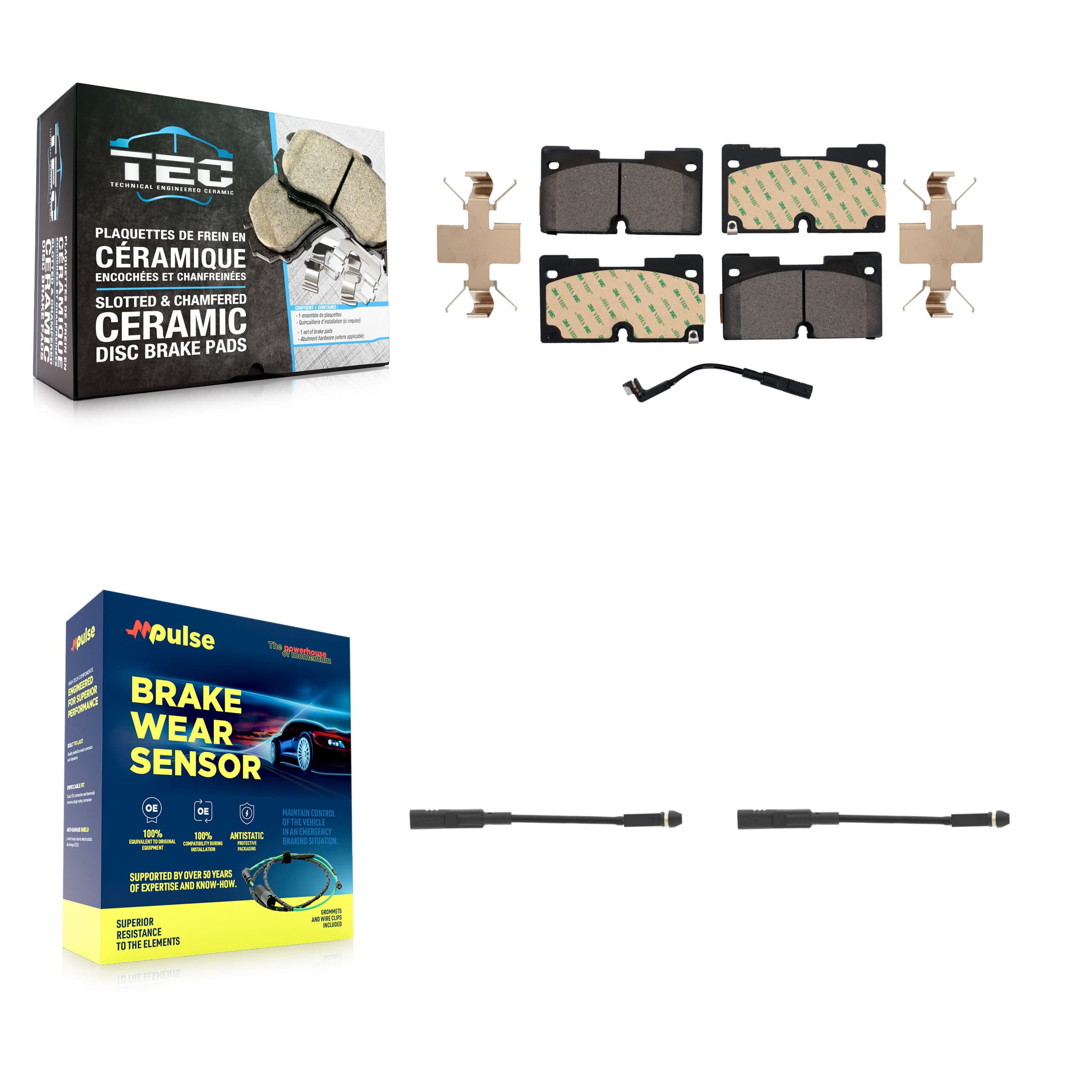 TEC - KTW-101065 - Front Disc Brake Pad Kits image 1