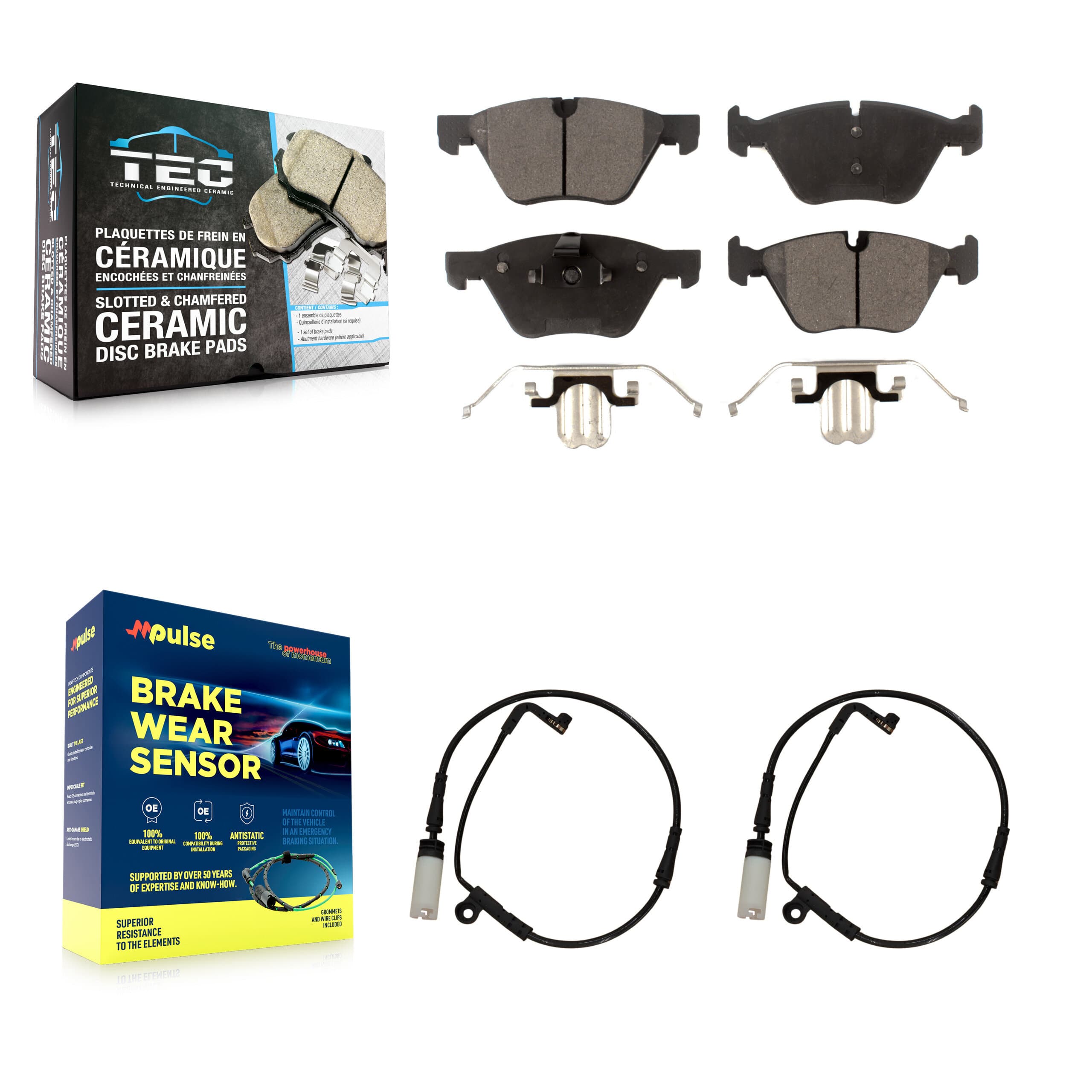 TEC - KTW-101070 - Front Disc Brake Pad Kits image 1