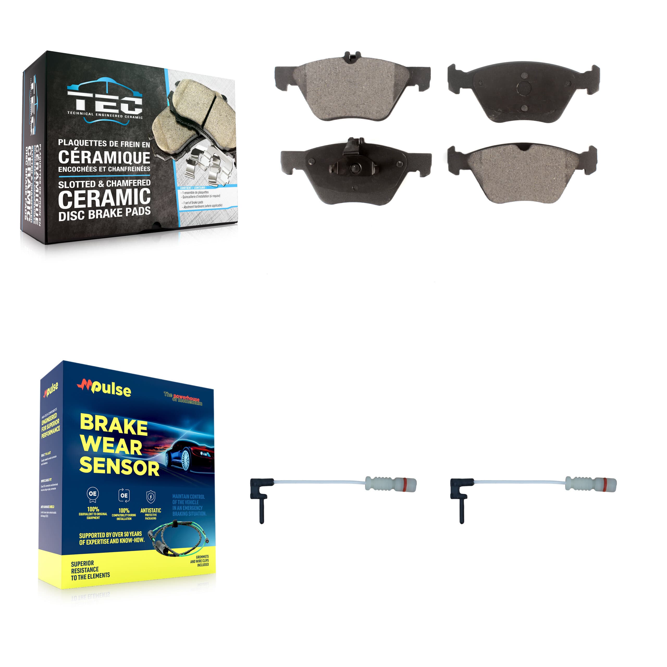 TEC - KTW-101074 - Front Disc Brake Pad Kits image 1