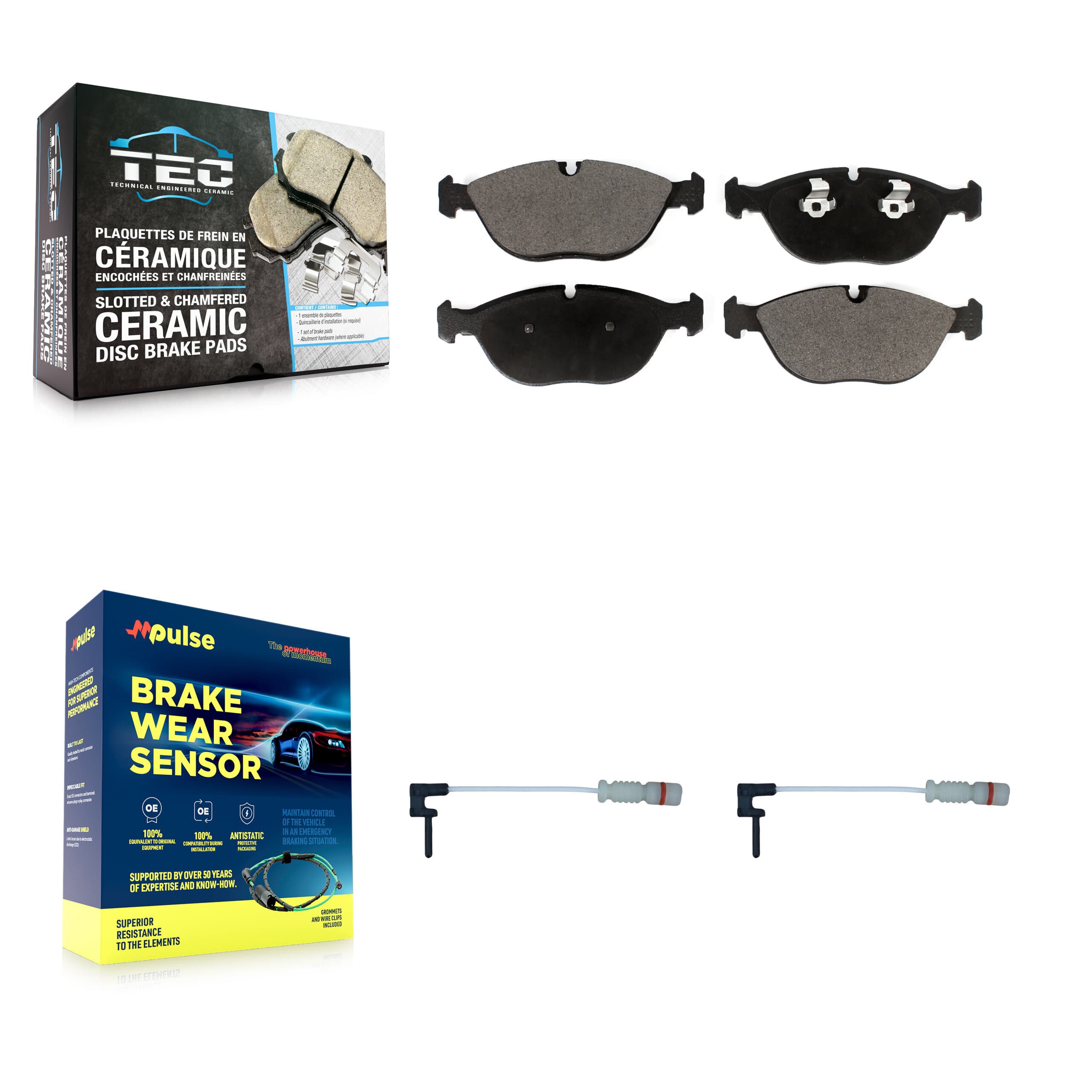TEC - KTW-101075 - Front Disc Brake Pad Kits image 1