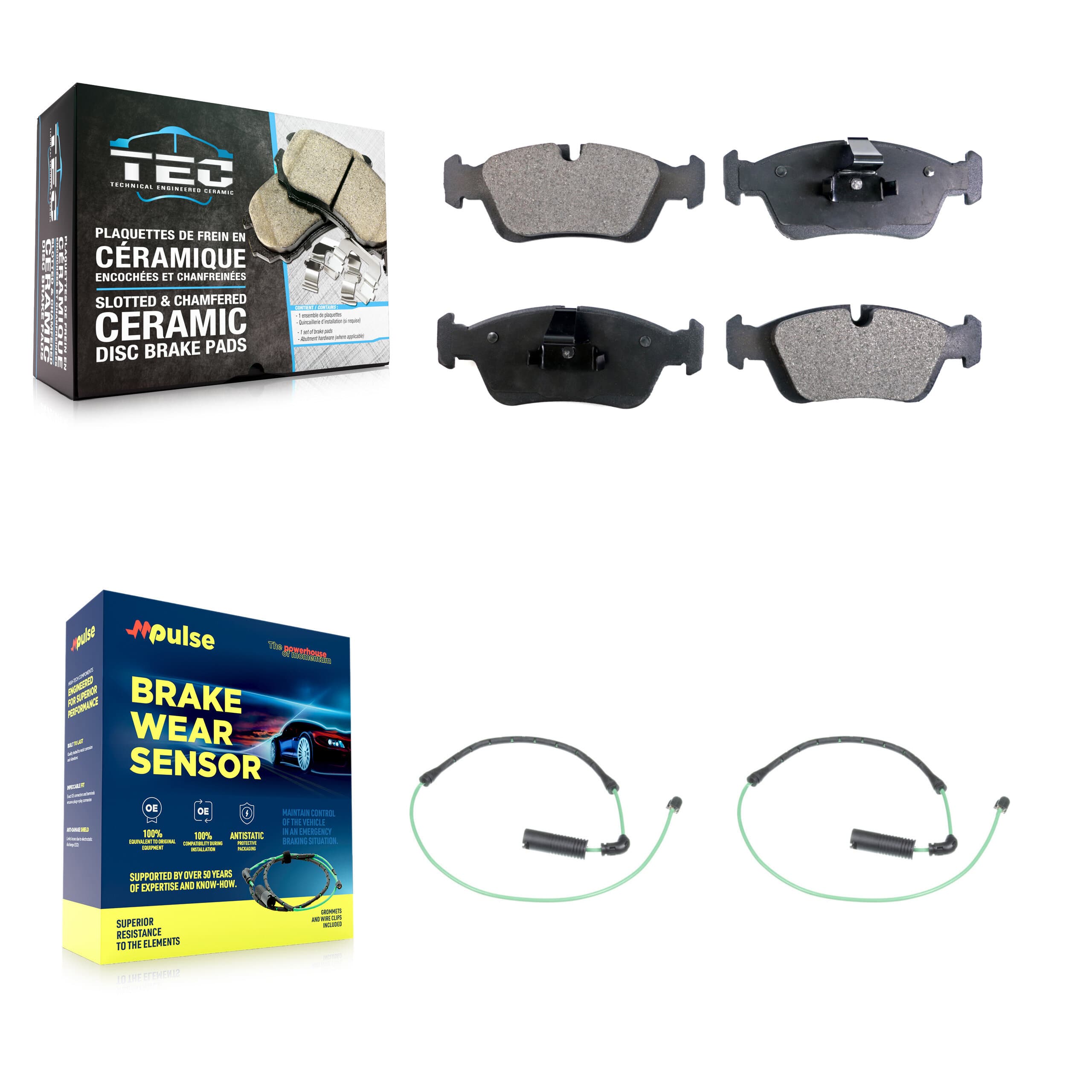 TEC - KTW-101078 - Front Disc Brake Pad Kits image 1
