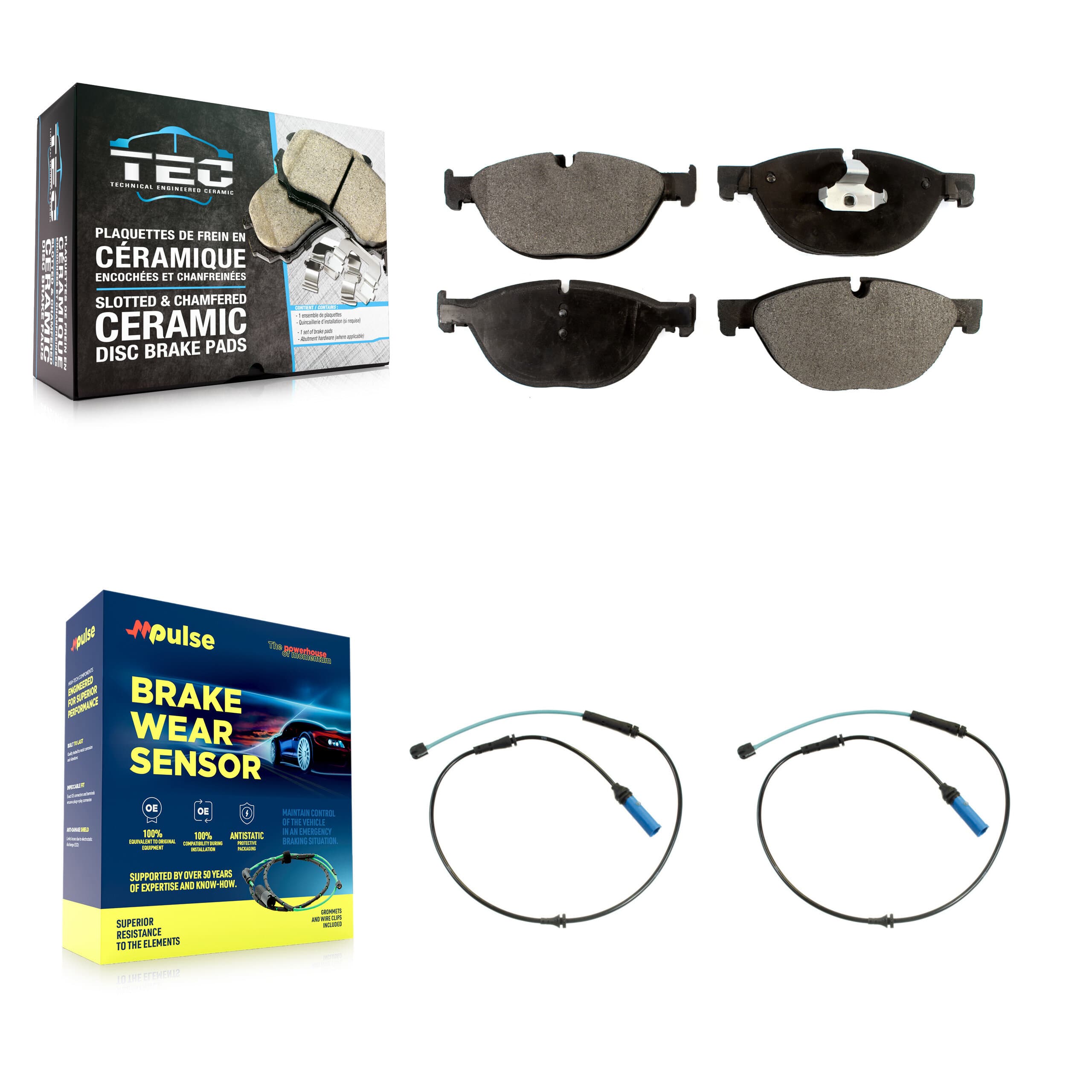 TEC - KTW-101083 - Front Disc Brake Pad Kits image 1