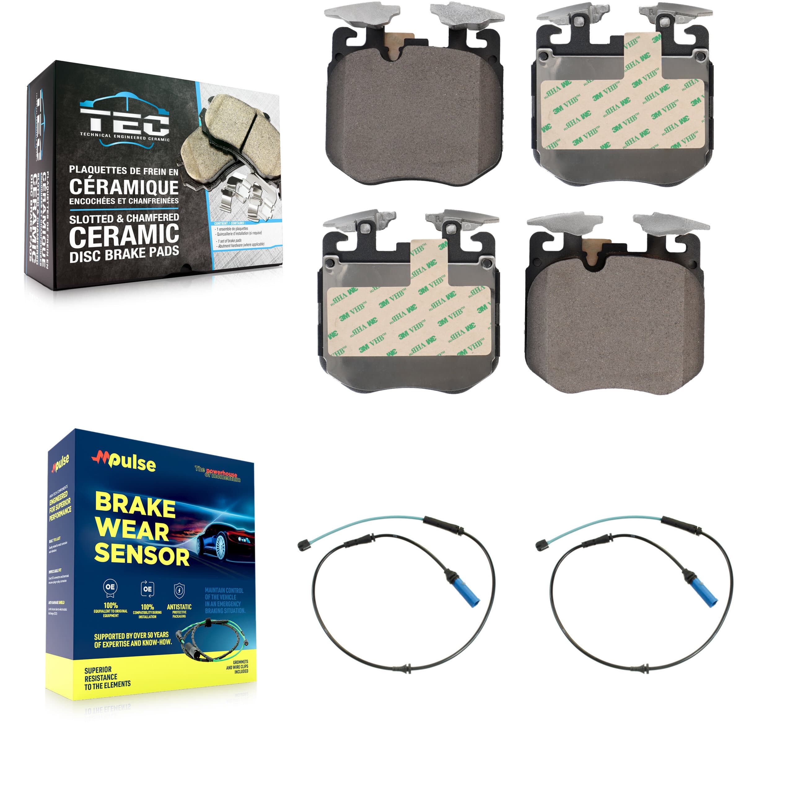 TEC - KTW-101085 - Front Disc Brake Pad Kits image 1