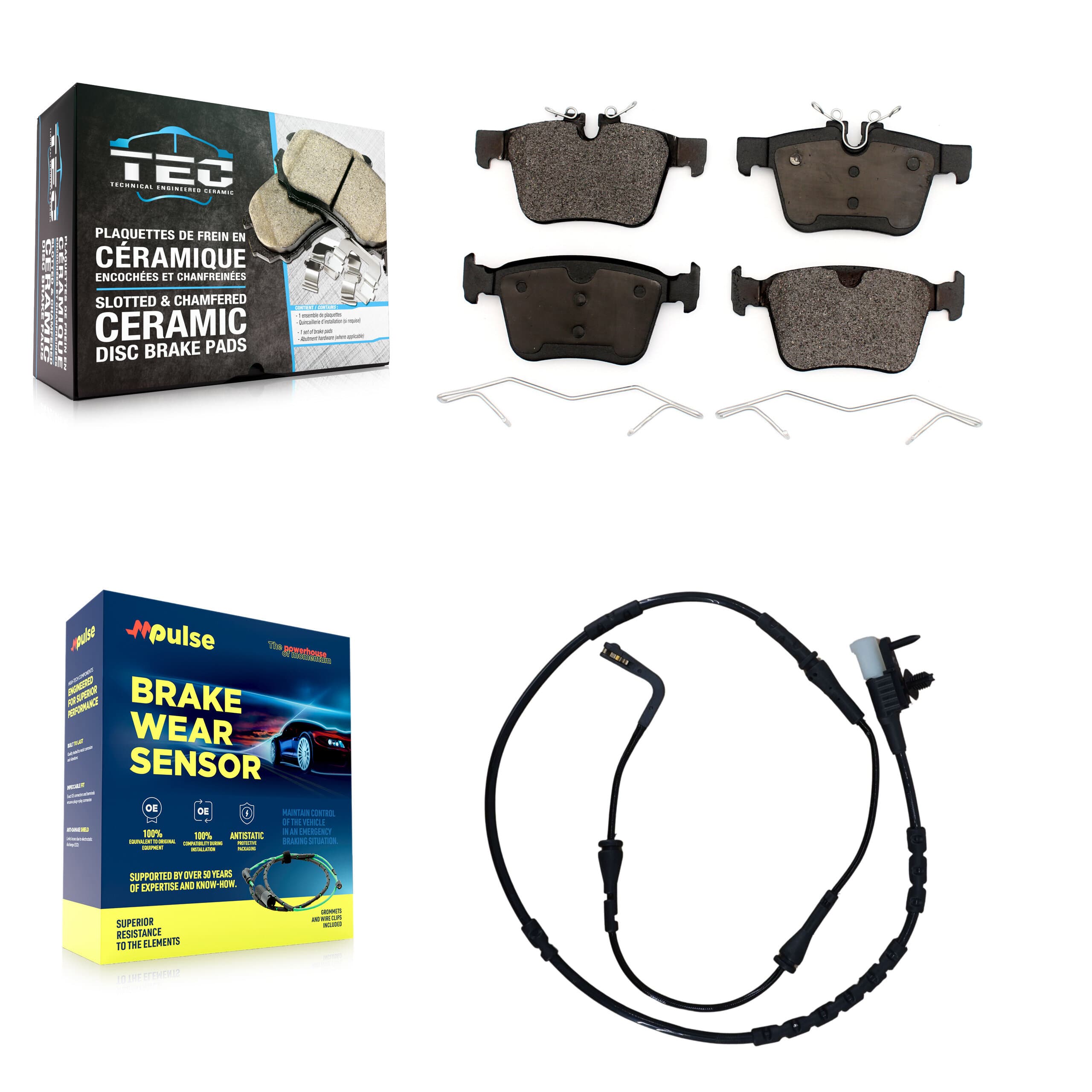 TEC - KTW-101088 - Rear Disc Brake Pad Kits image 1