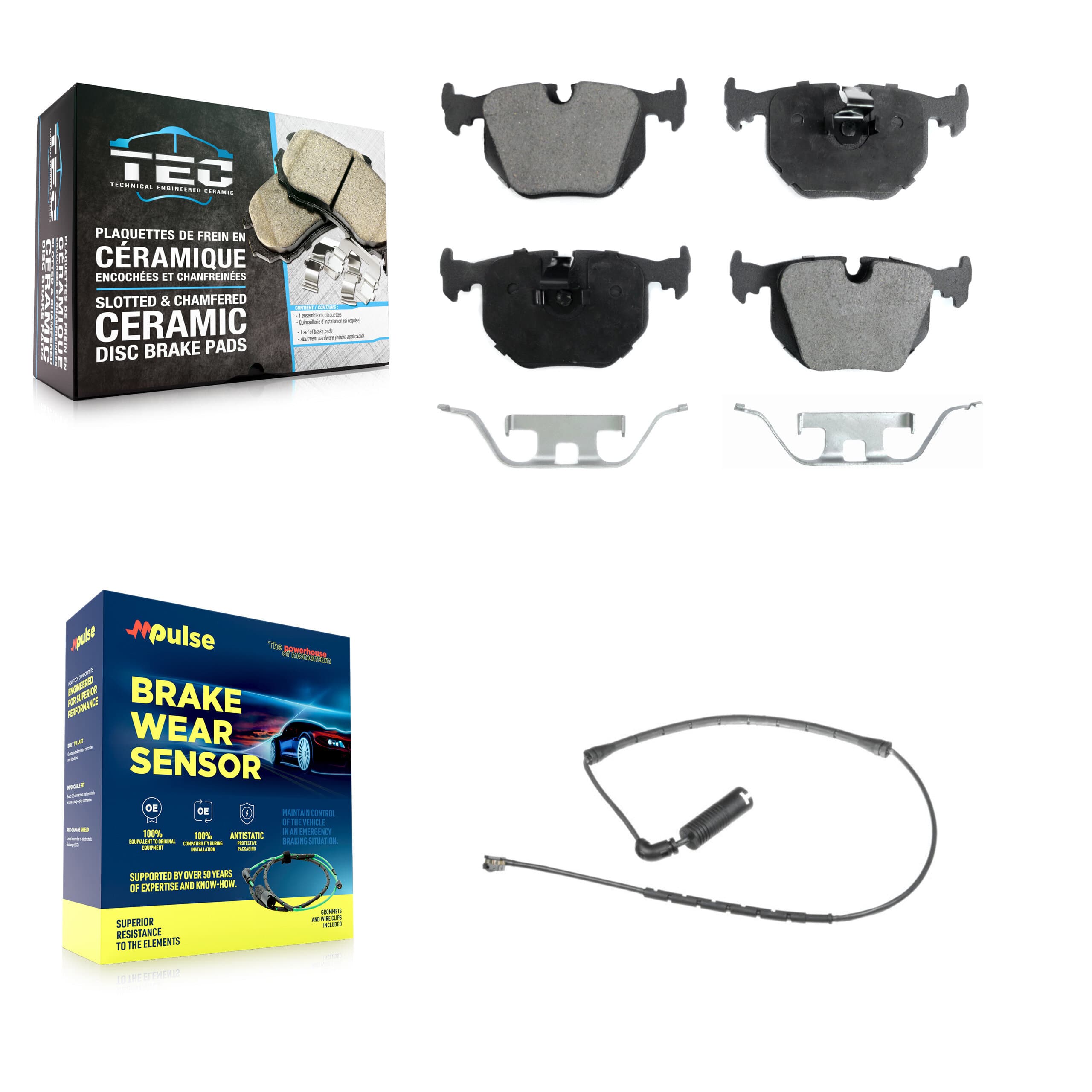 TEC - KTW-101093 - Rear Disc Brake Pad Kits image 1