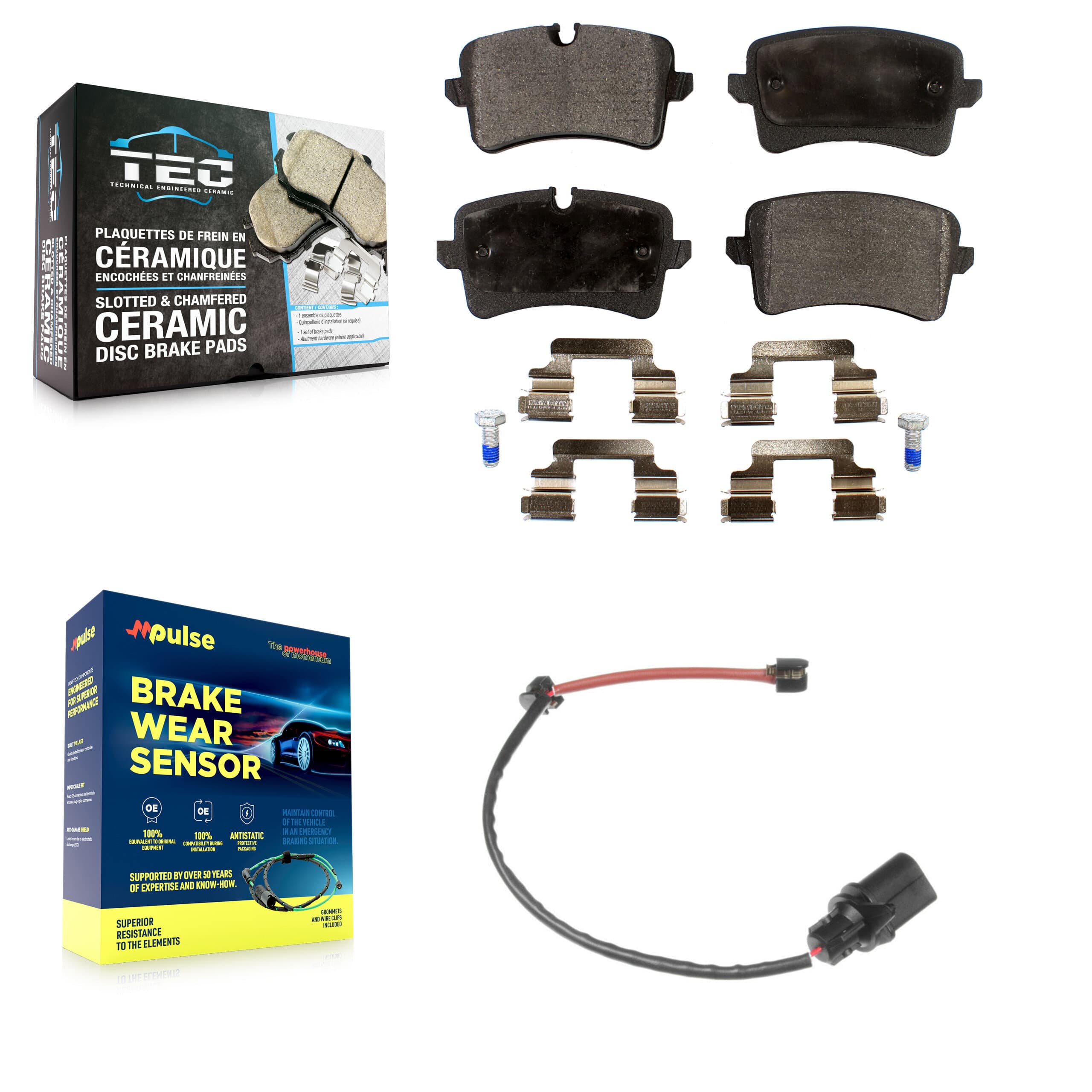 TEC - KTW-101096 - Rear Disc Brake Pad Kits image 1