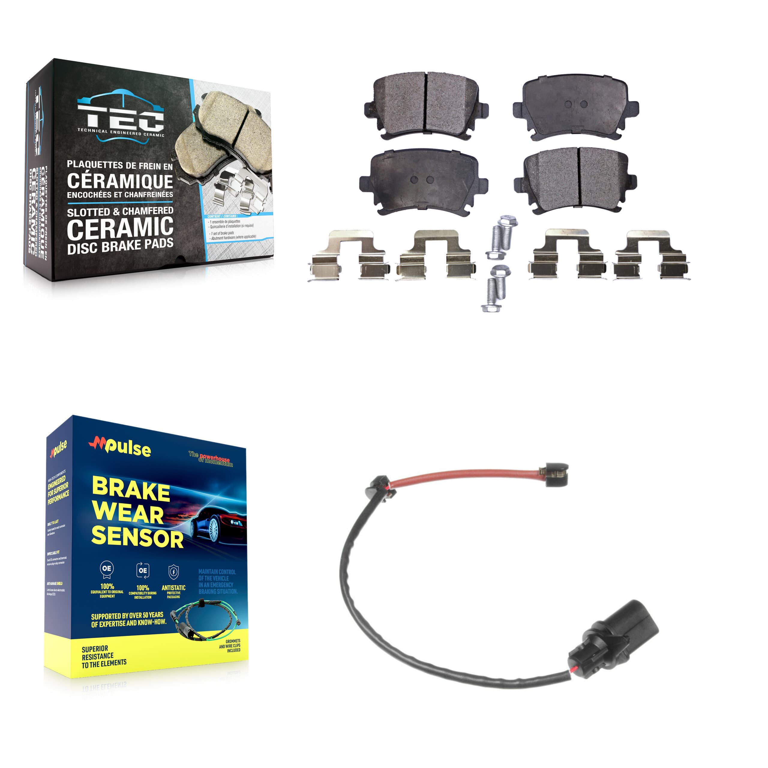 TEC - KTW-101098 - Rear Disc Brake Pad Kits image 1