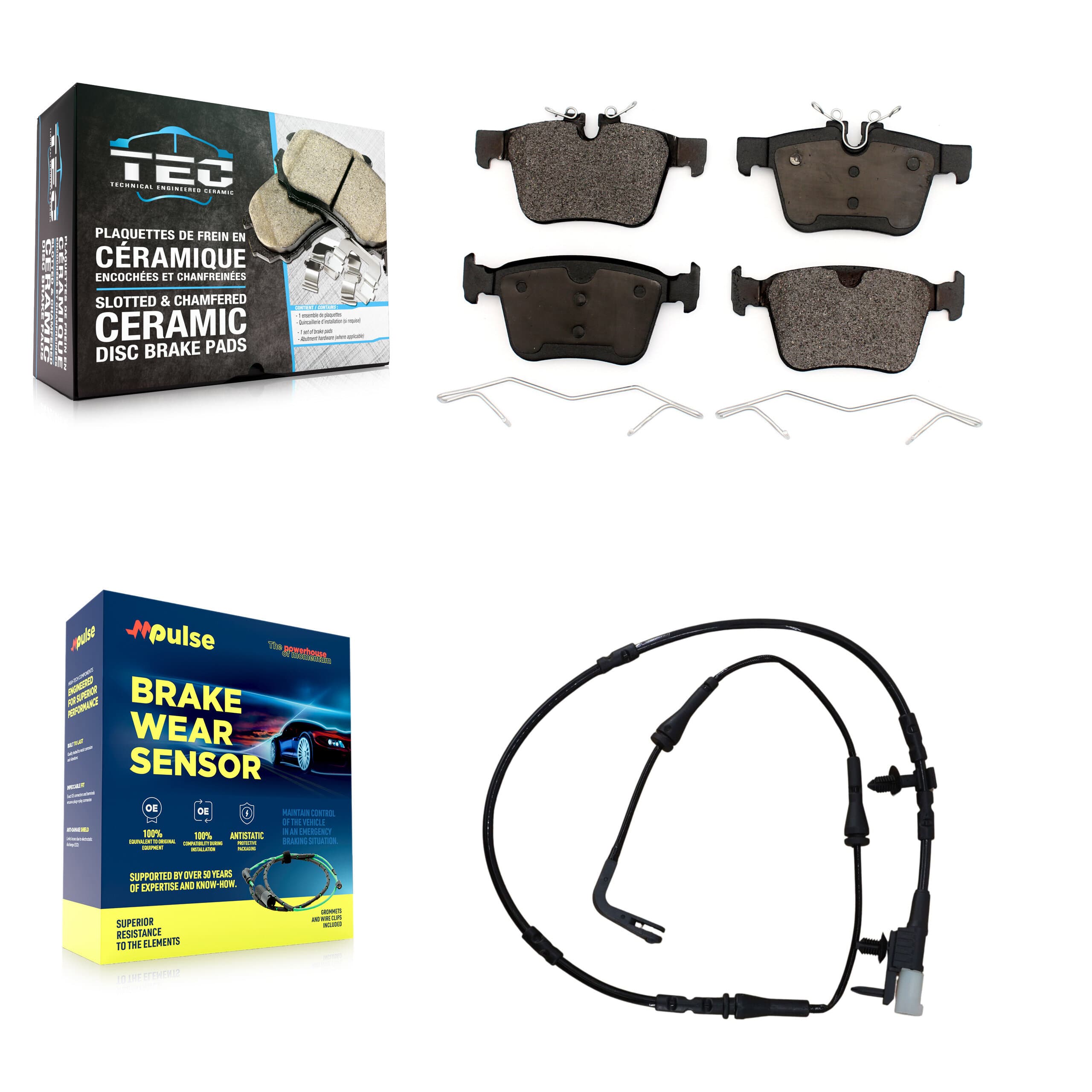 TEC - KTW-101110 - Rear Disc Brake Pad Kits image 1