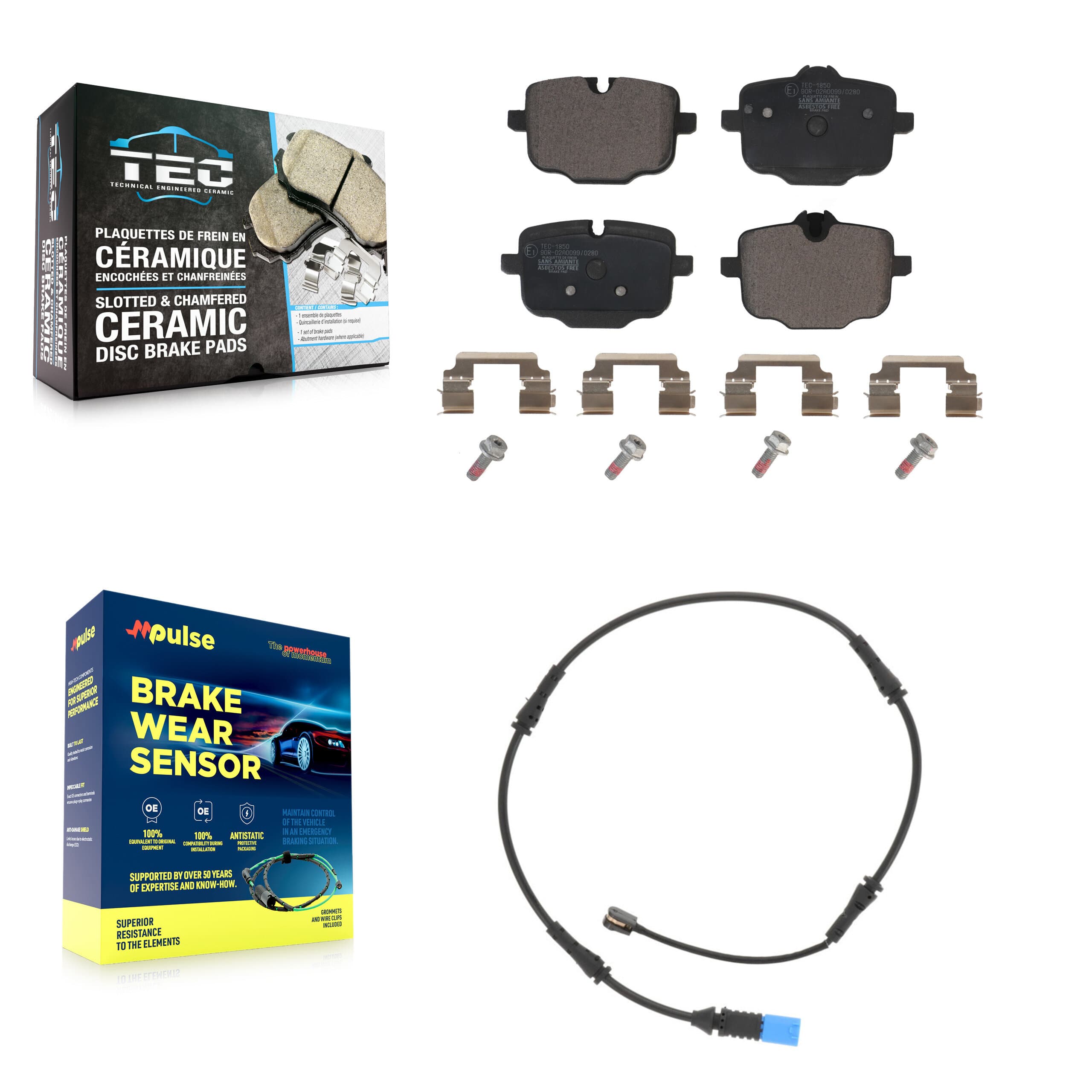 TEC - KTW-101112 - Rear Disc Brake Pad Kits image 1