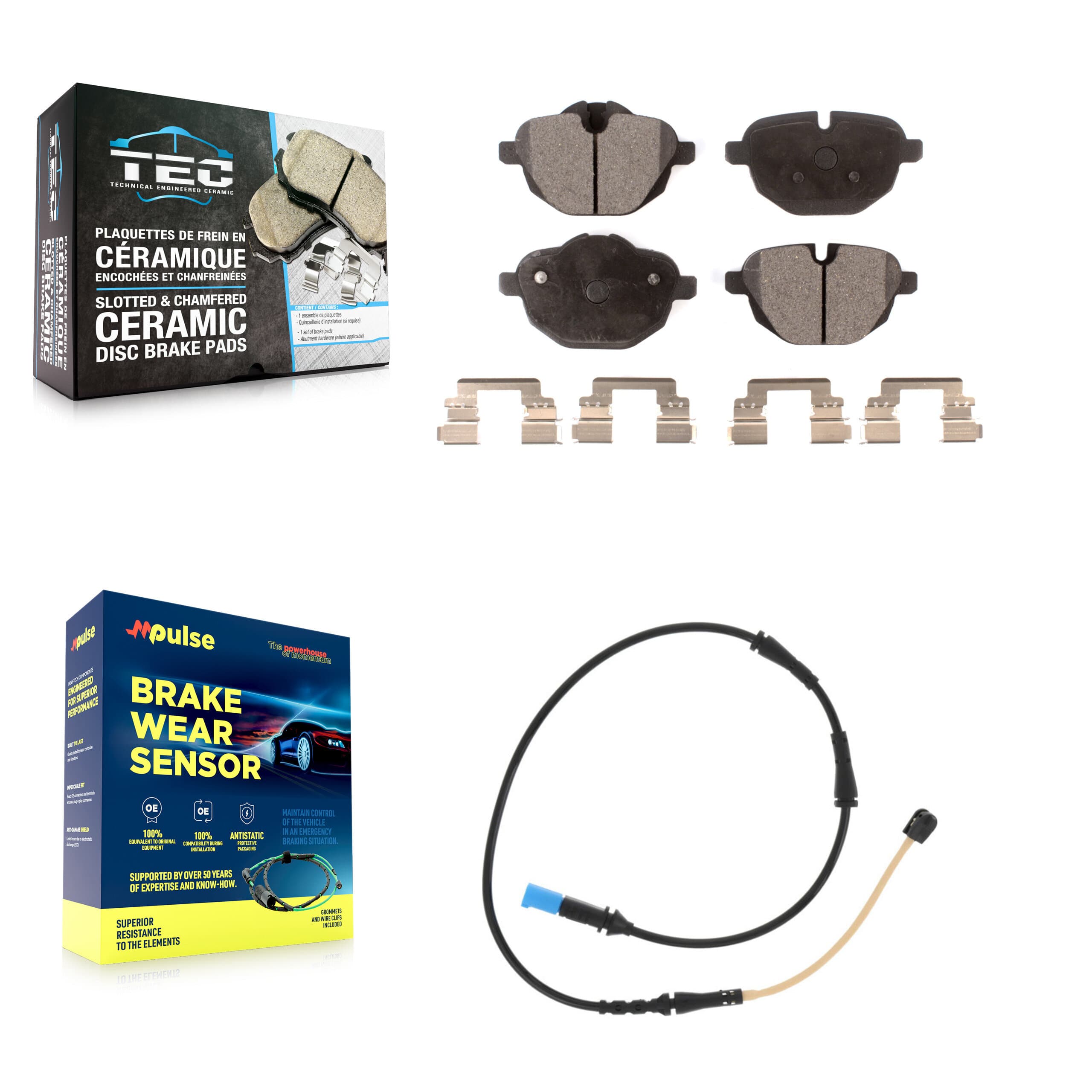TEC - KTW-101115 - Rear Disc Brake Pad Kits image 1