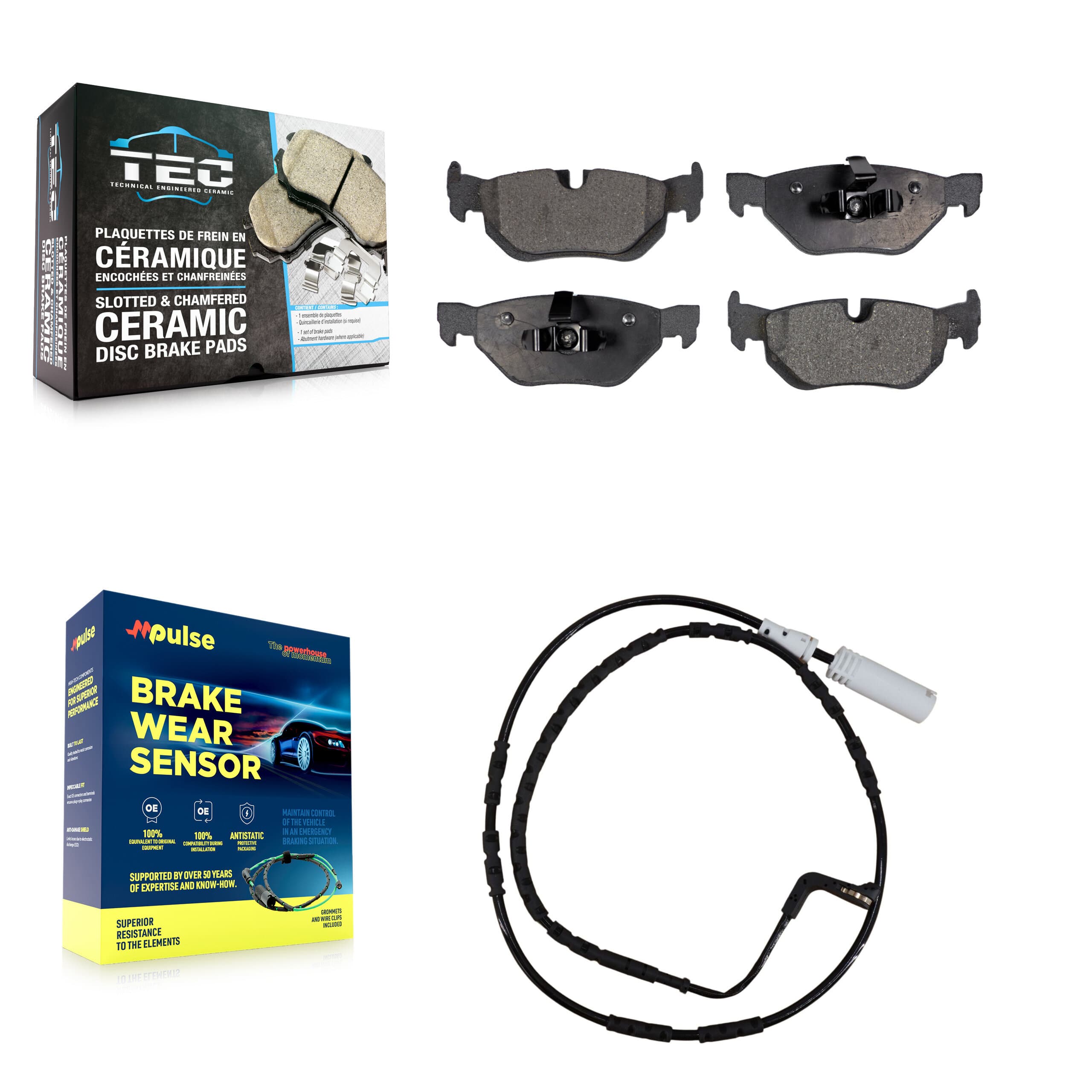 TEC - KTW-101118 - Rear Disc Brake Pad Kits image 1