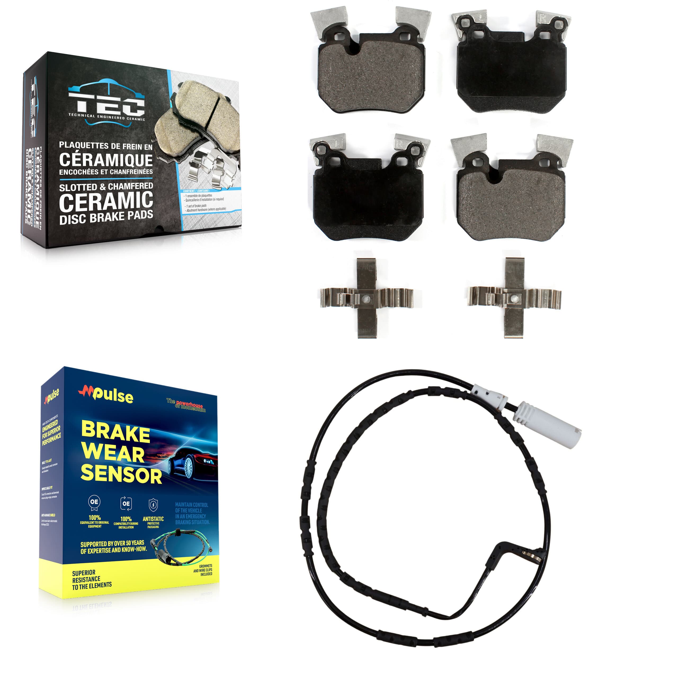 TEC - KTW-101121 - Rear Disc Brake Pad Kits image 1
