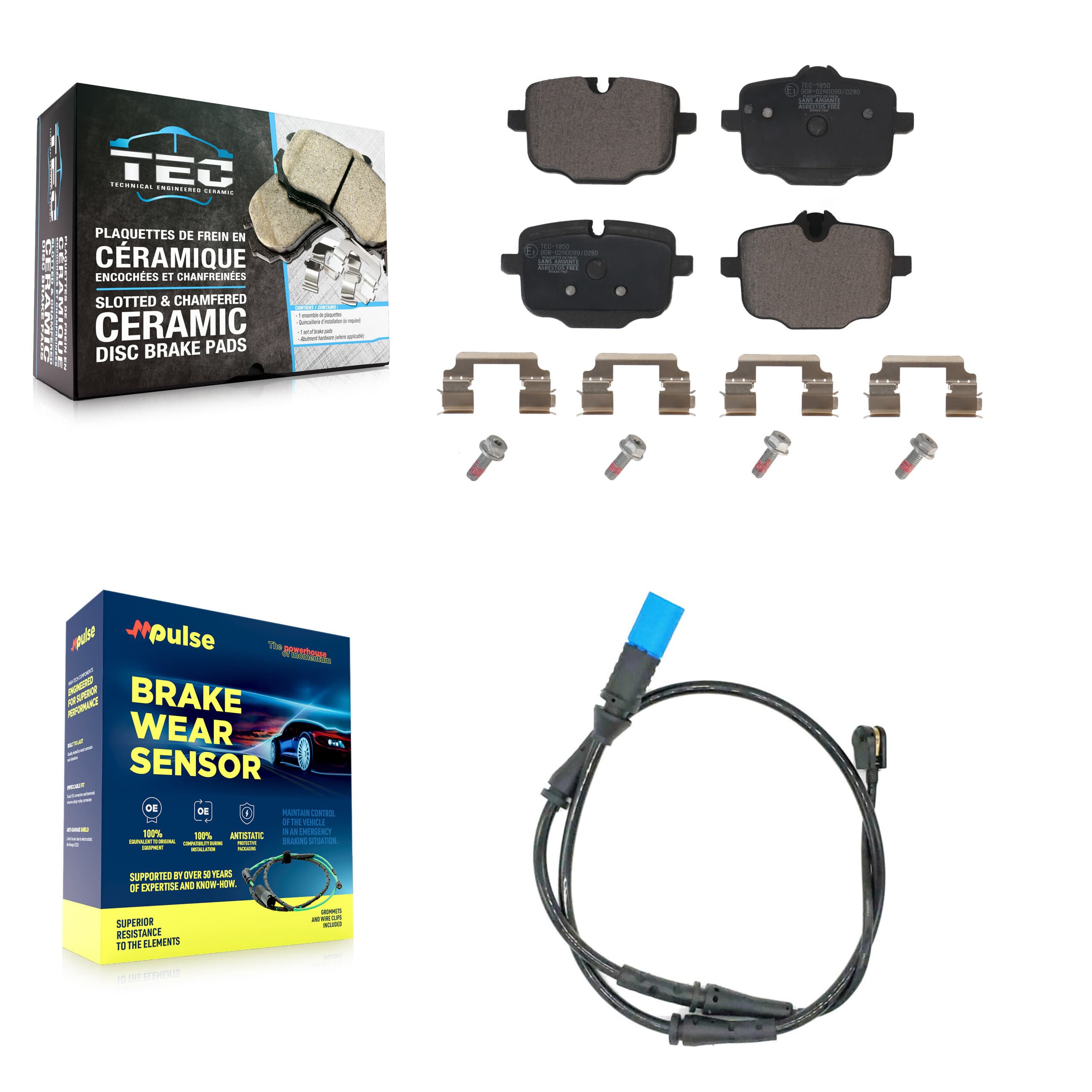 TEC - KTW-101128 - Rear Disc Brake Pad Kits image 1