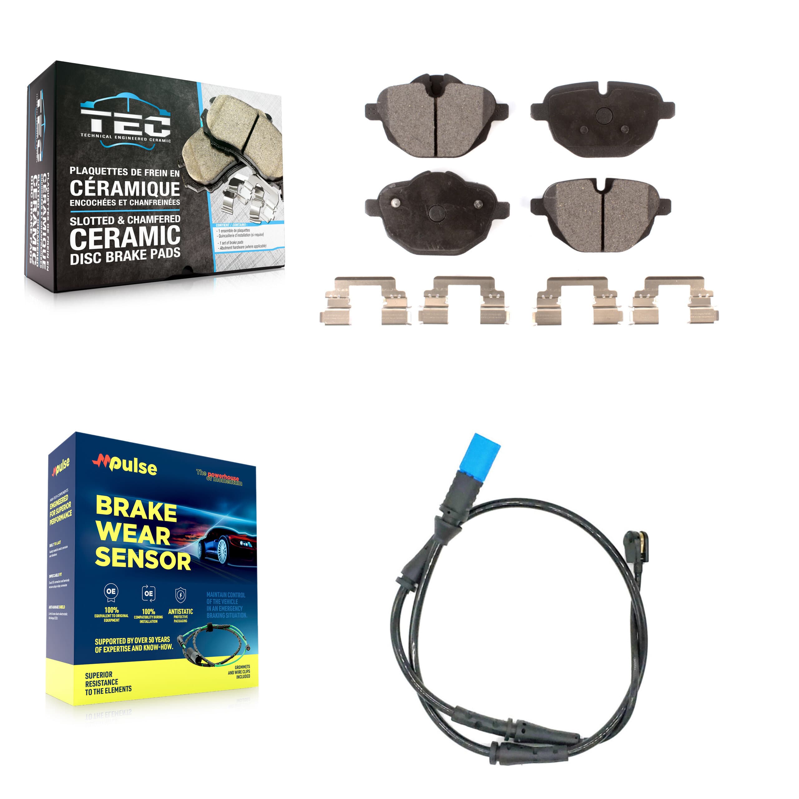 TEC - KTW-101129 - Rear Disc Brake Pad Kits image 1