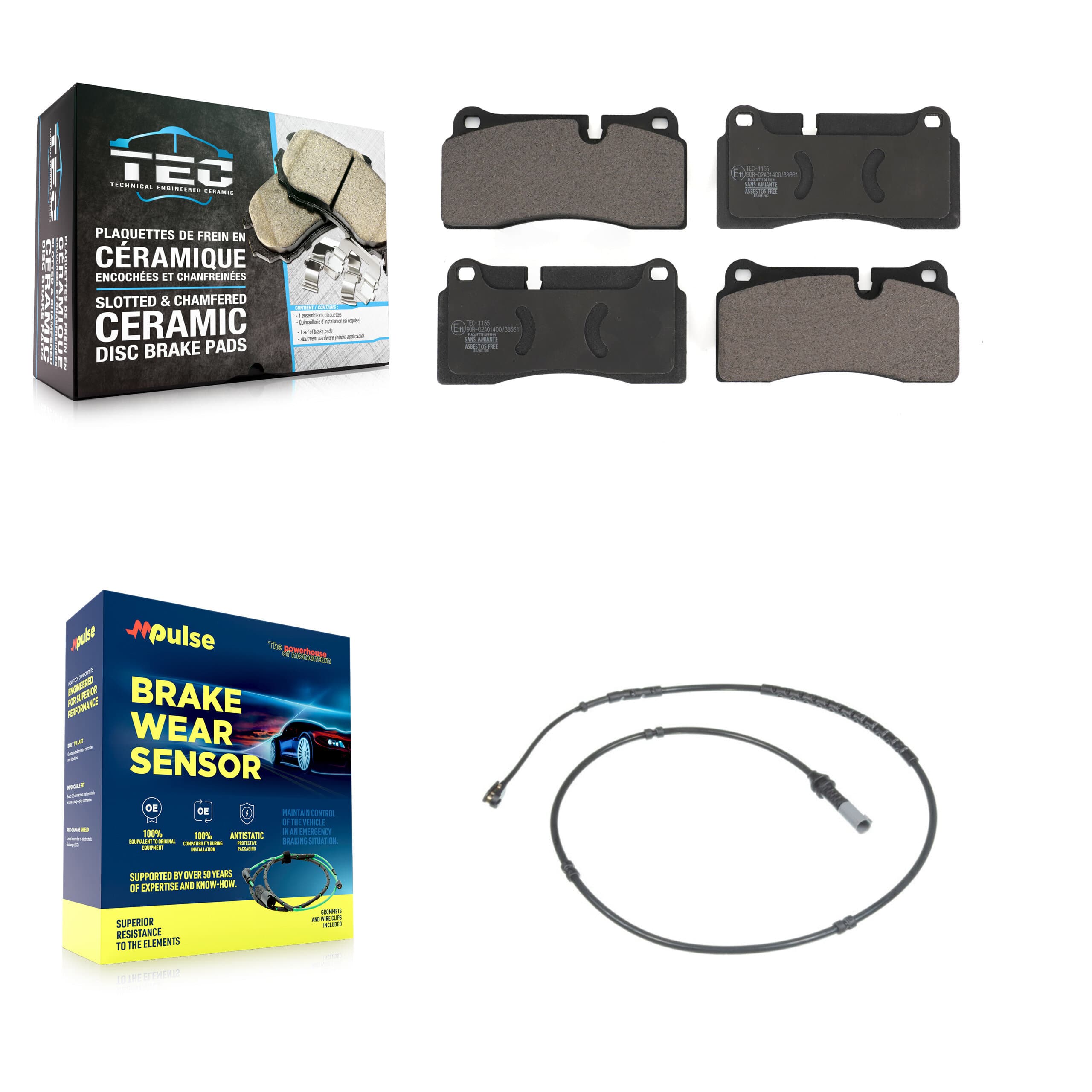 TEC - KTW-101136 - Rear Disc Brake Pad Kits image 1