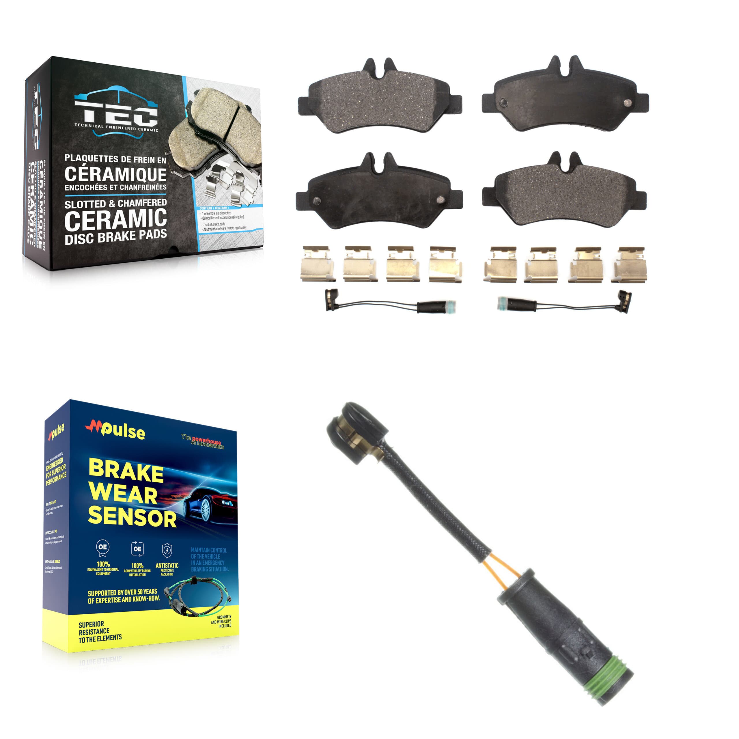 TEC - KTW-101138 - Rear Disc Brake Pad Kits image 1
