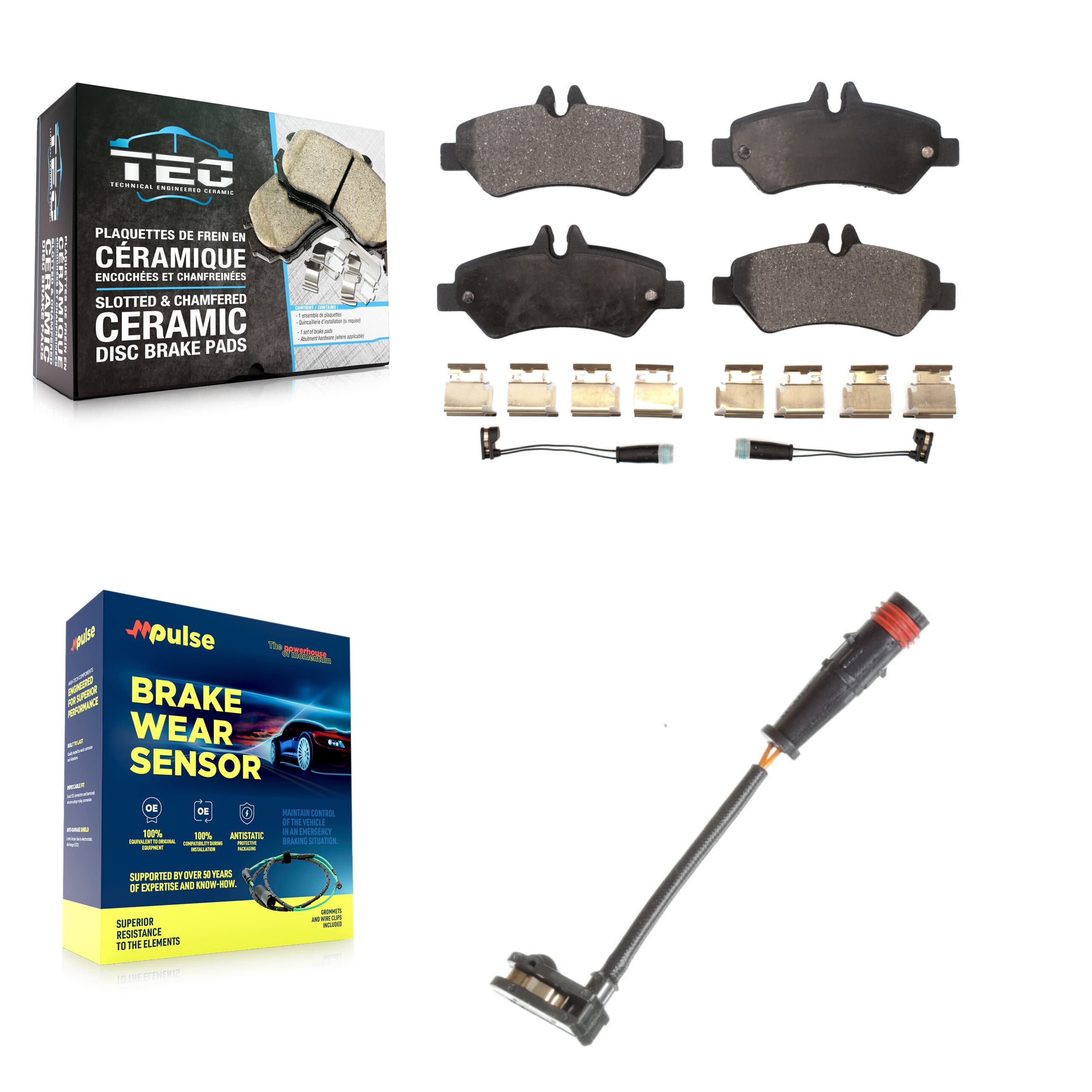 TEC - KTW-101140 - Rear Disc Brake Pad Kits image 1