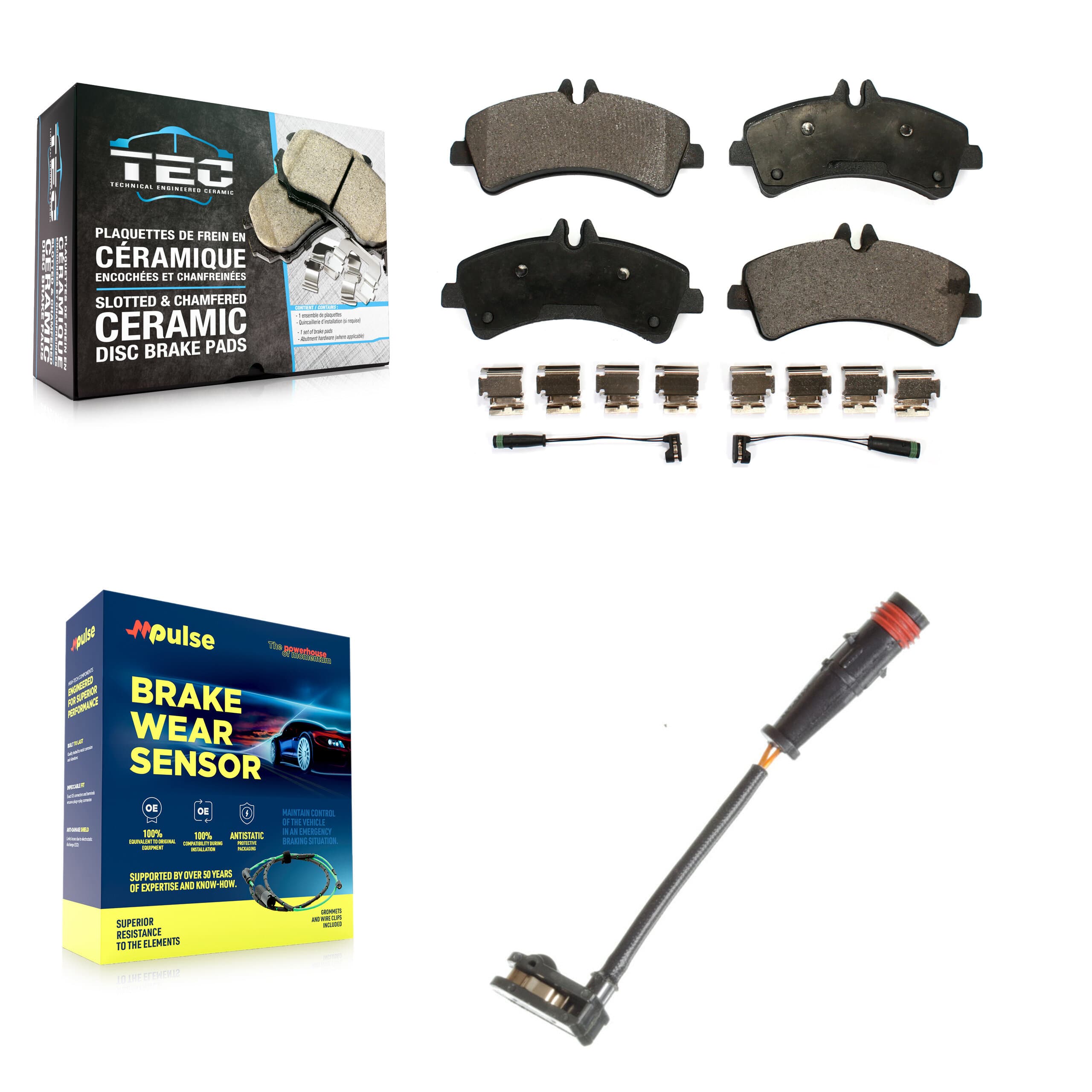 TEC - KTW-101141 - Rear Disc Brake Pad Kits image 1