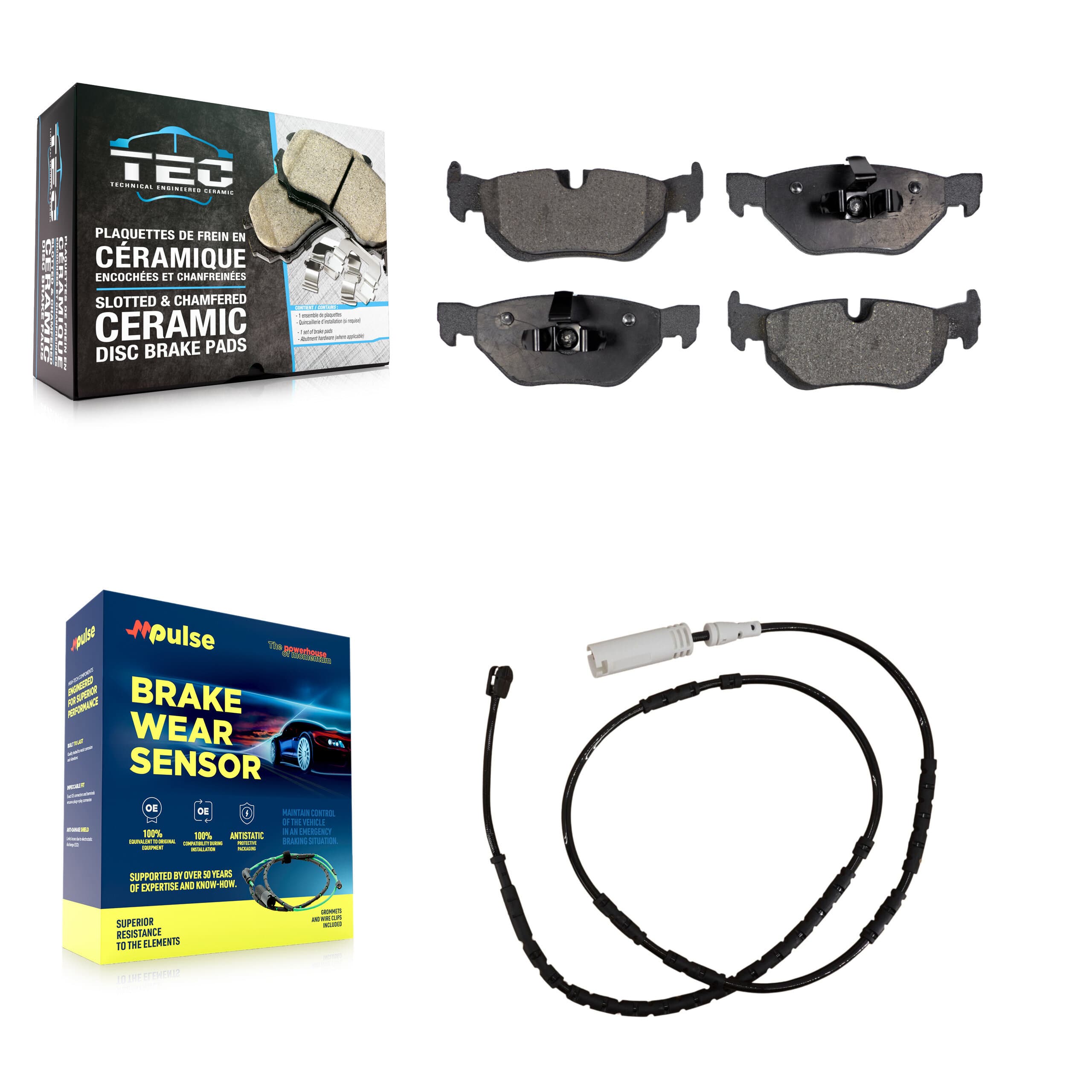 TEC - KTW-101142 - Rear Disc Brake Pad Kits image 1