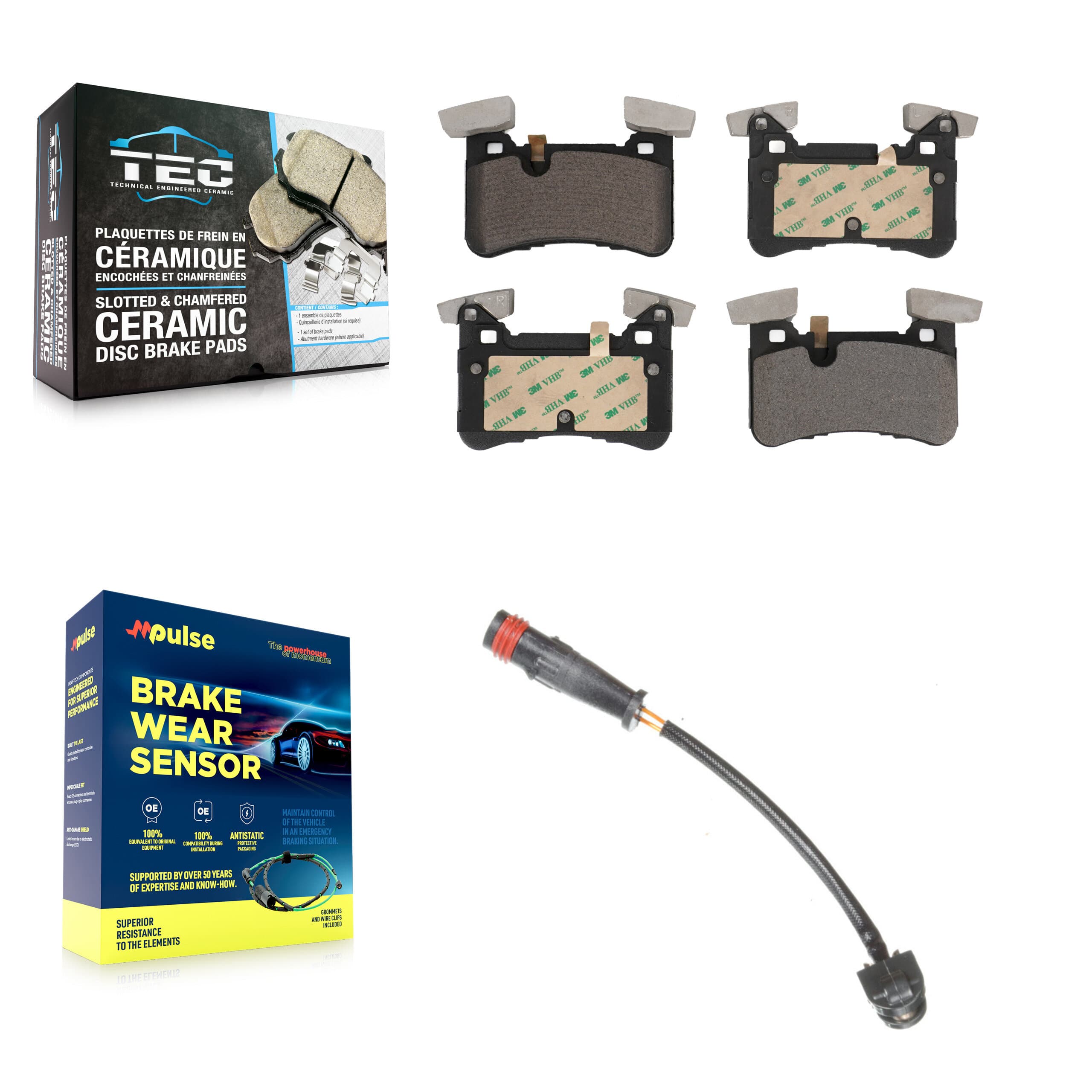 TEC - KTW-101145 - Rear Disc Brake Pad Kits image 1