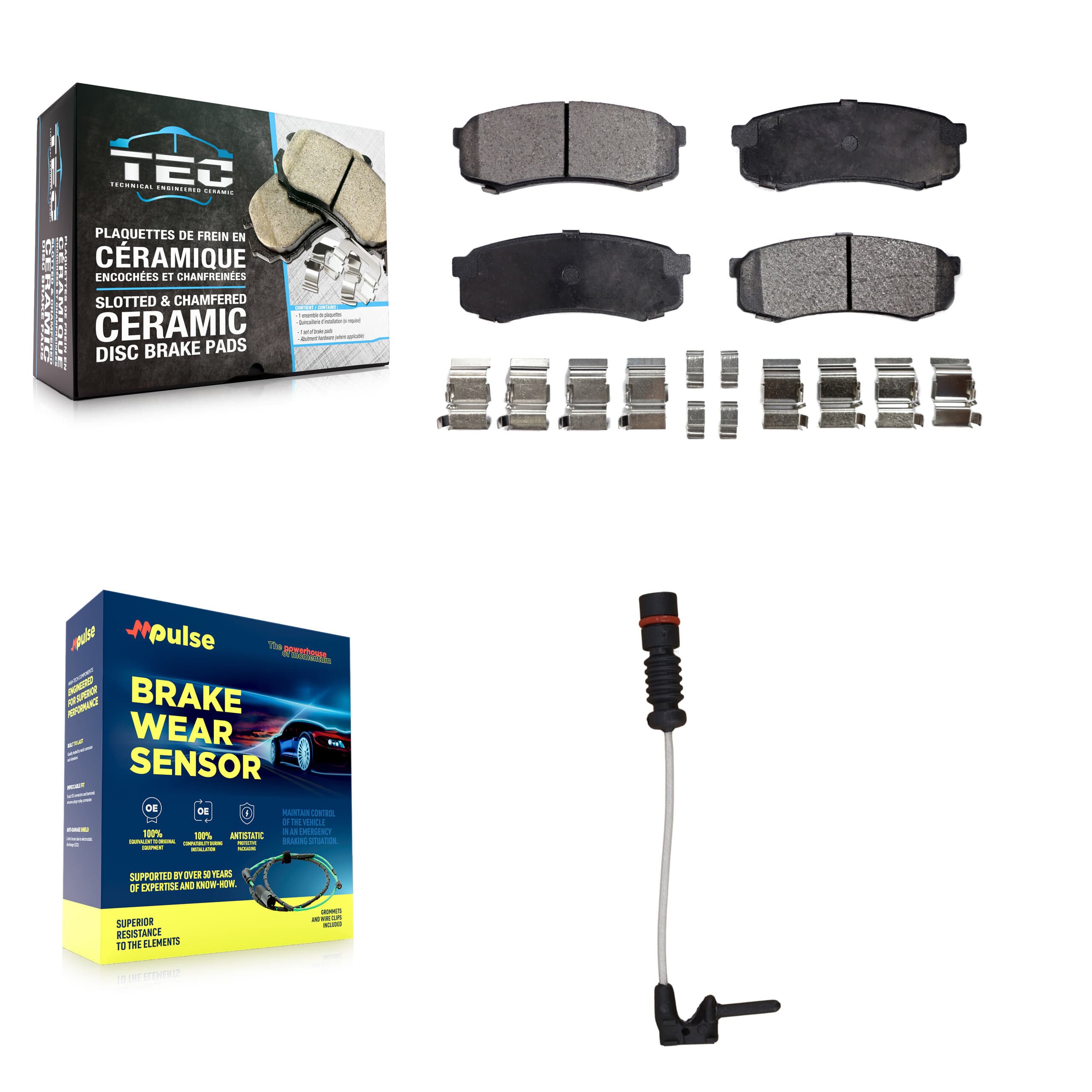 TEC - KTW-101150 - Rear Disc Brake Pad Kits image 1