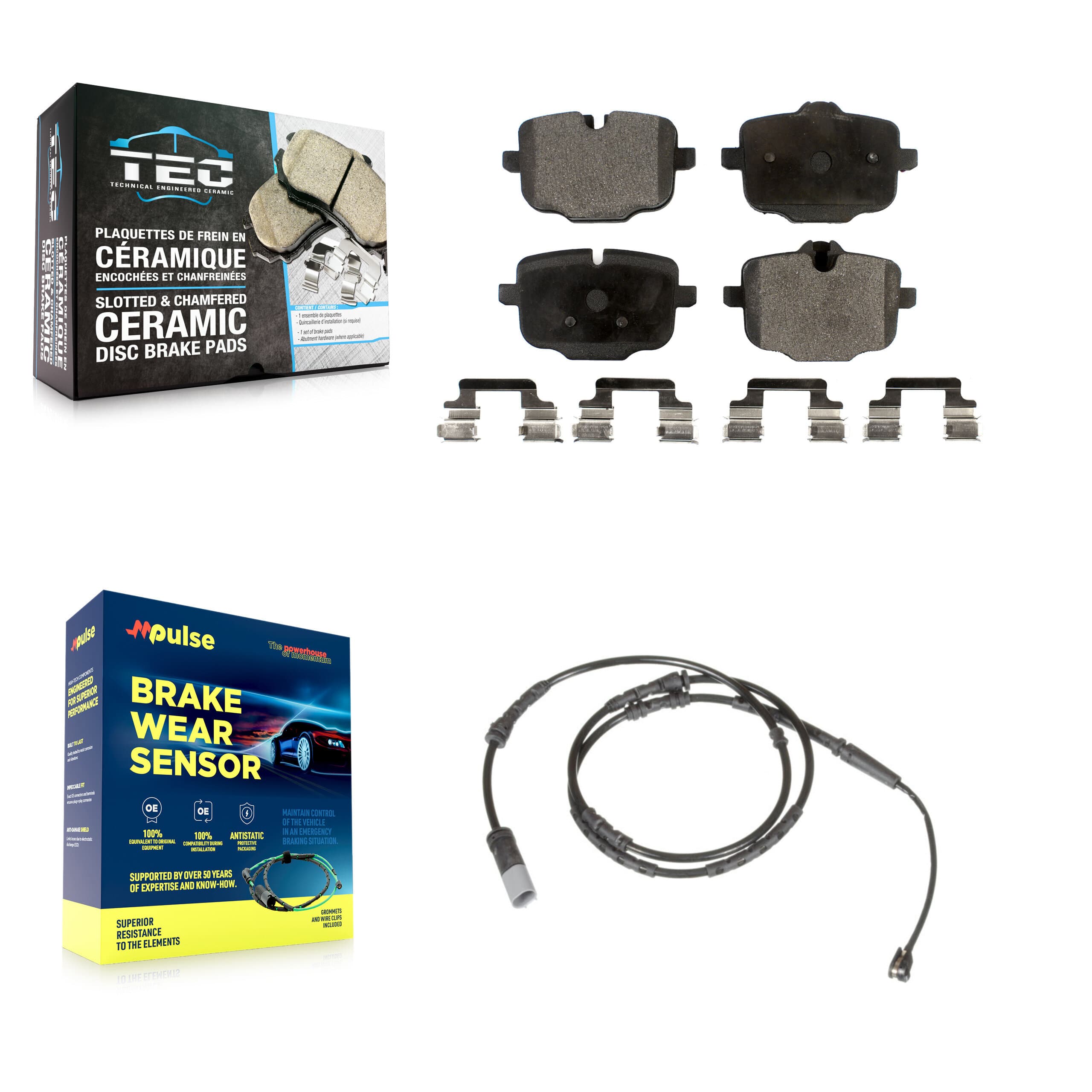 TEC - KTW-101153 - Rear Disc Brake Pad Kits image 1