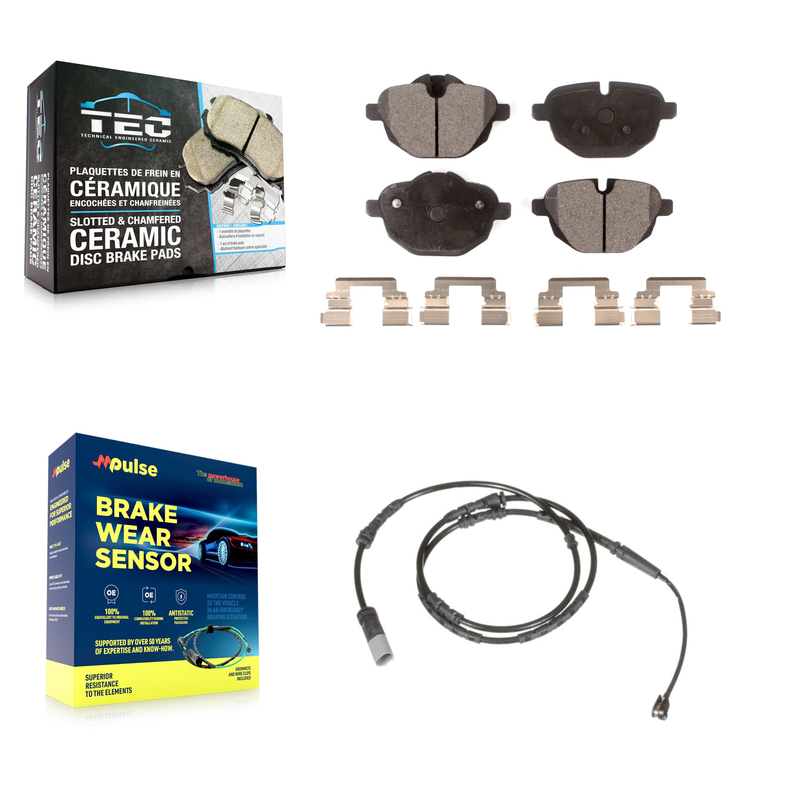 TEC - KTW-101154 - Rear Disc Brake Pad Kits image 1