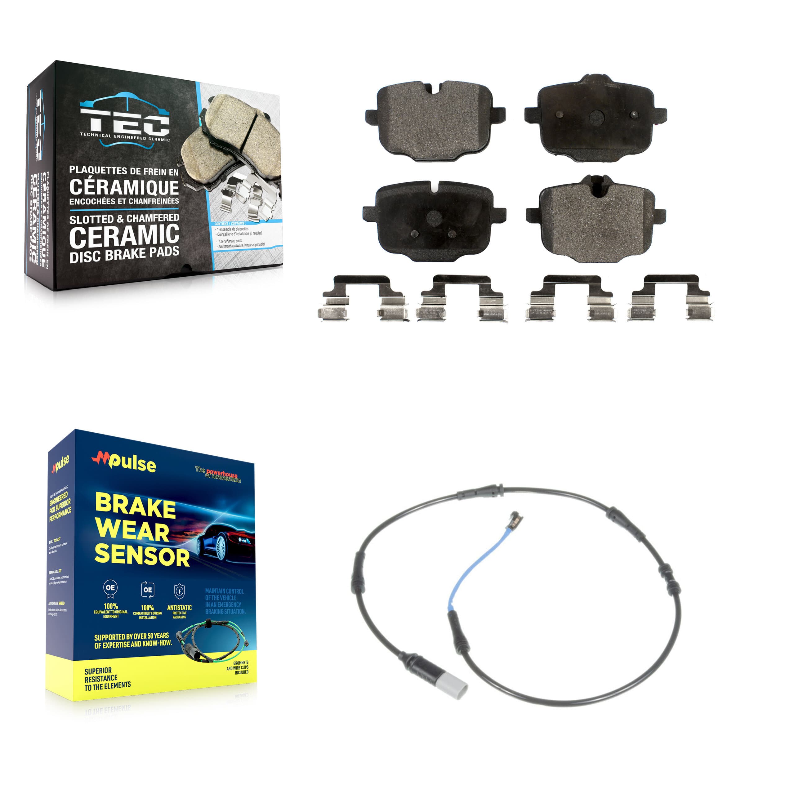 TEC - KTW-101160 - Rear Disc Brake Pad Kits image 1
