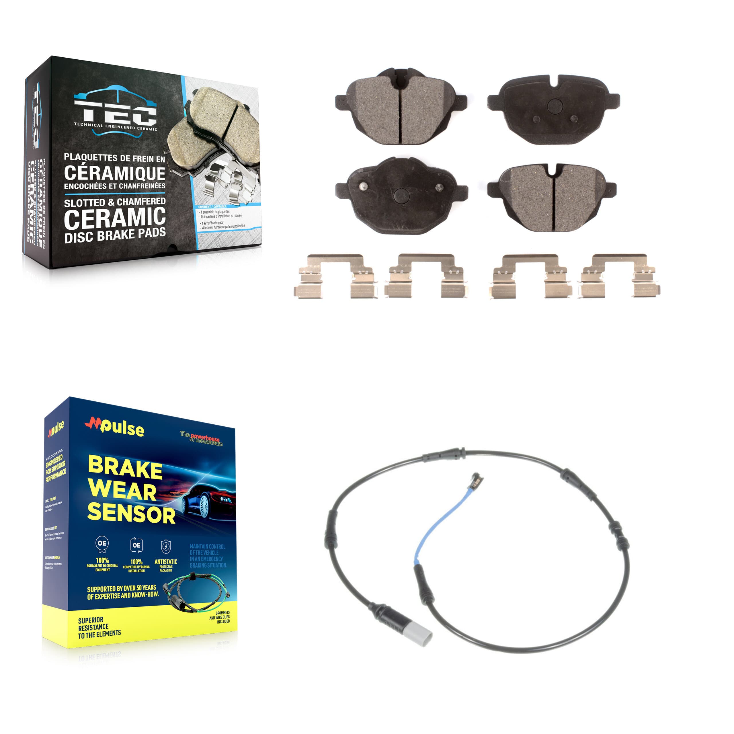 TEC - KTW-101161 - Rear Disc Brake Pad Kits image 1