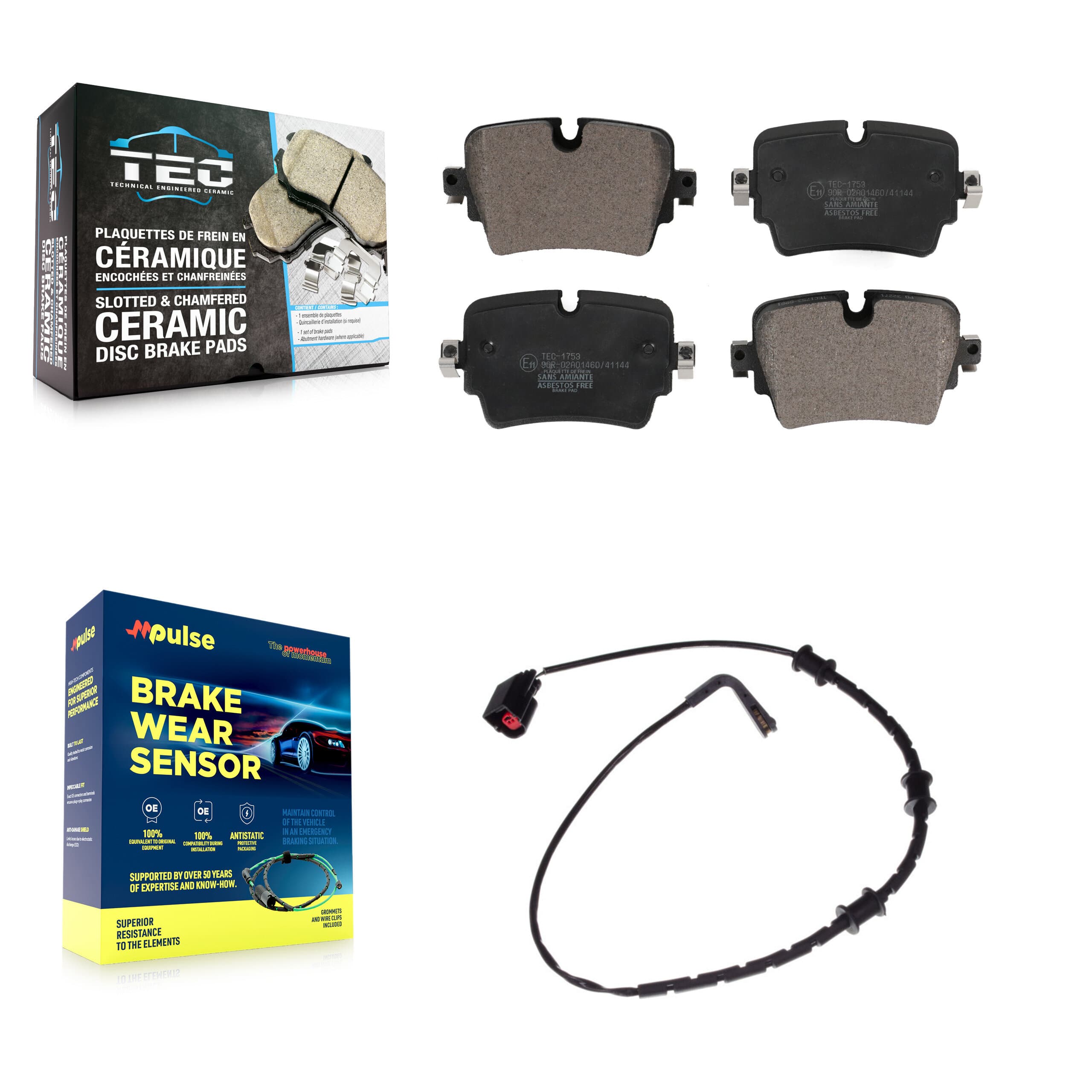 TEC - KTW-101167 - Rear Disc Brake Pad Kits image 1