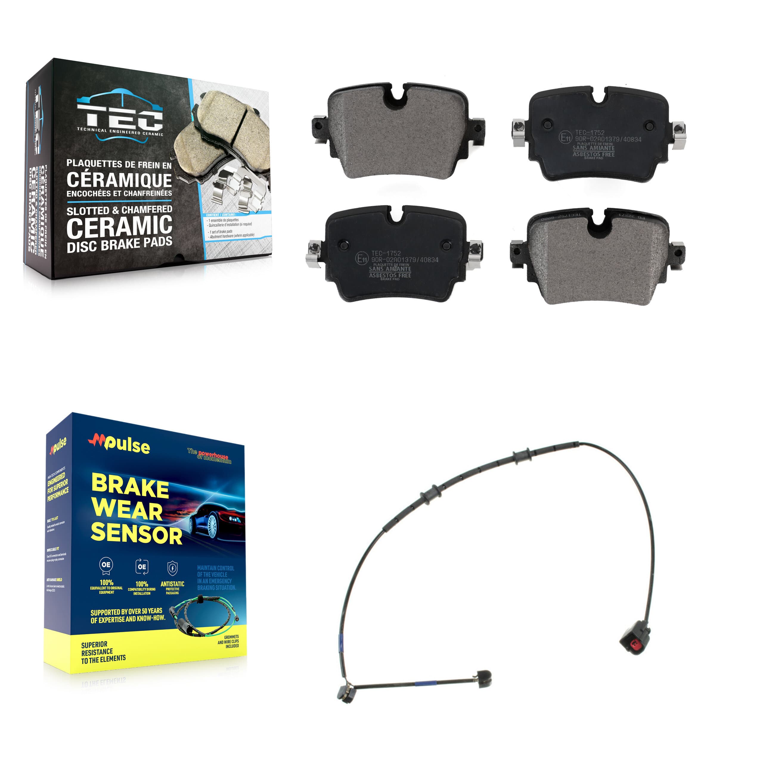 TEC - KTW-101170 - Rear Disc Brake Pad Kits image 1