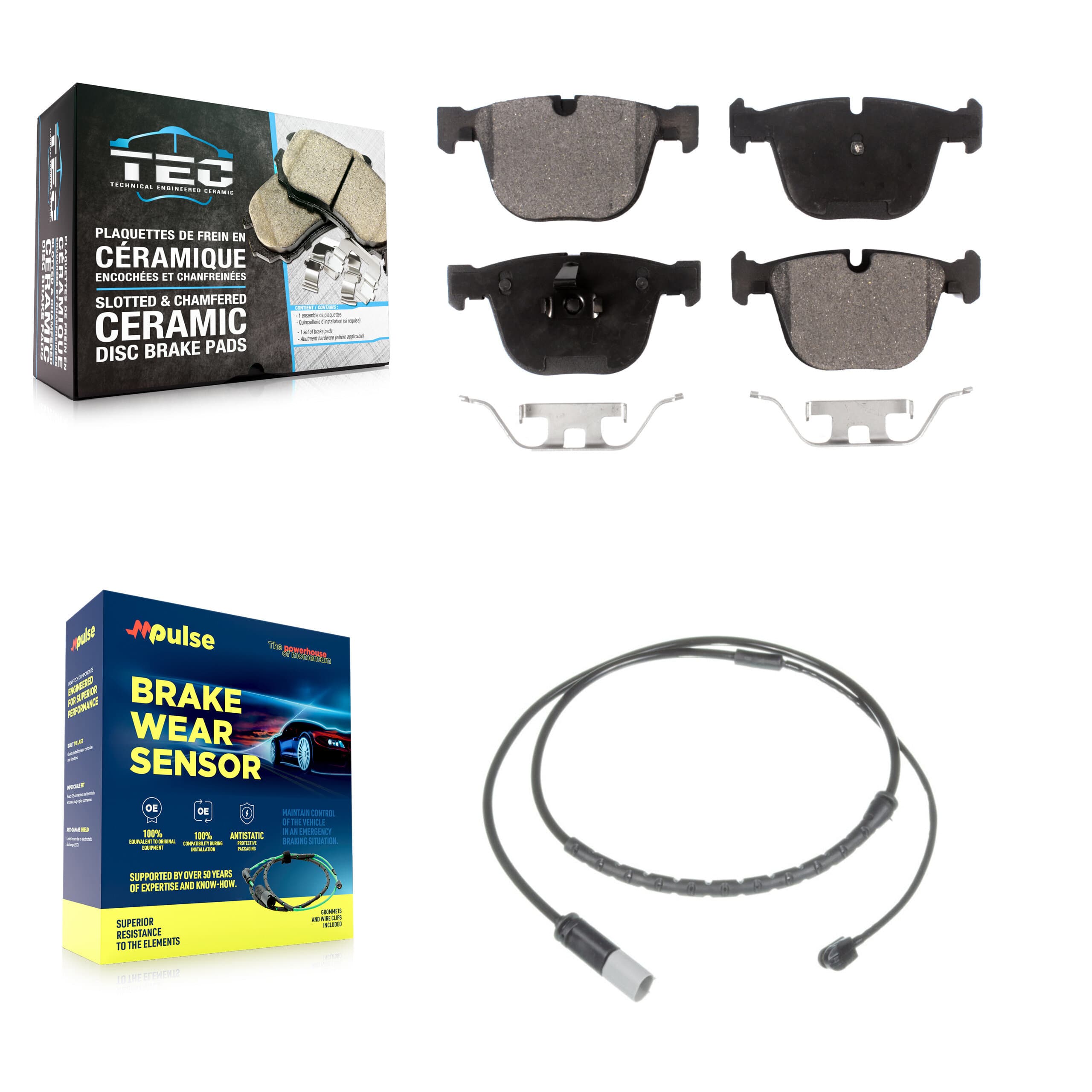 TEC - KTW-101175 - Rear Disc Brake Pad Kits image 1