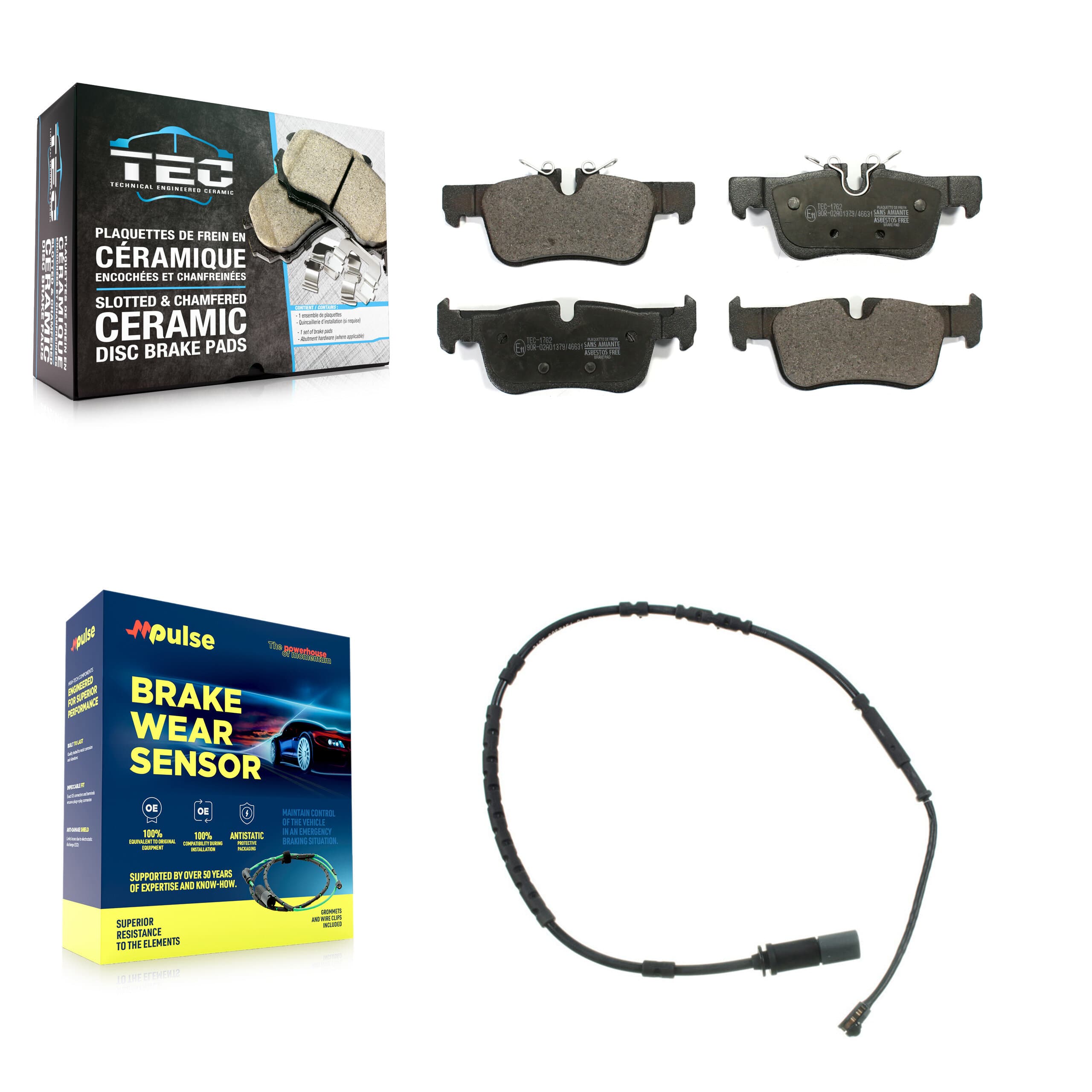 TEC - KTW-101179 - Rear Disc Brake Pad Kits image 1