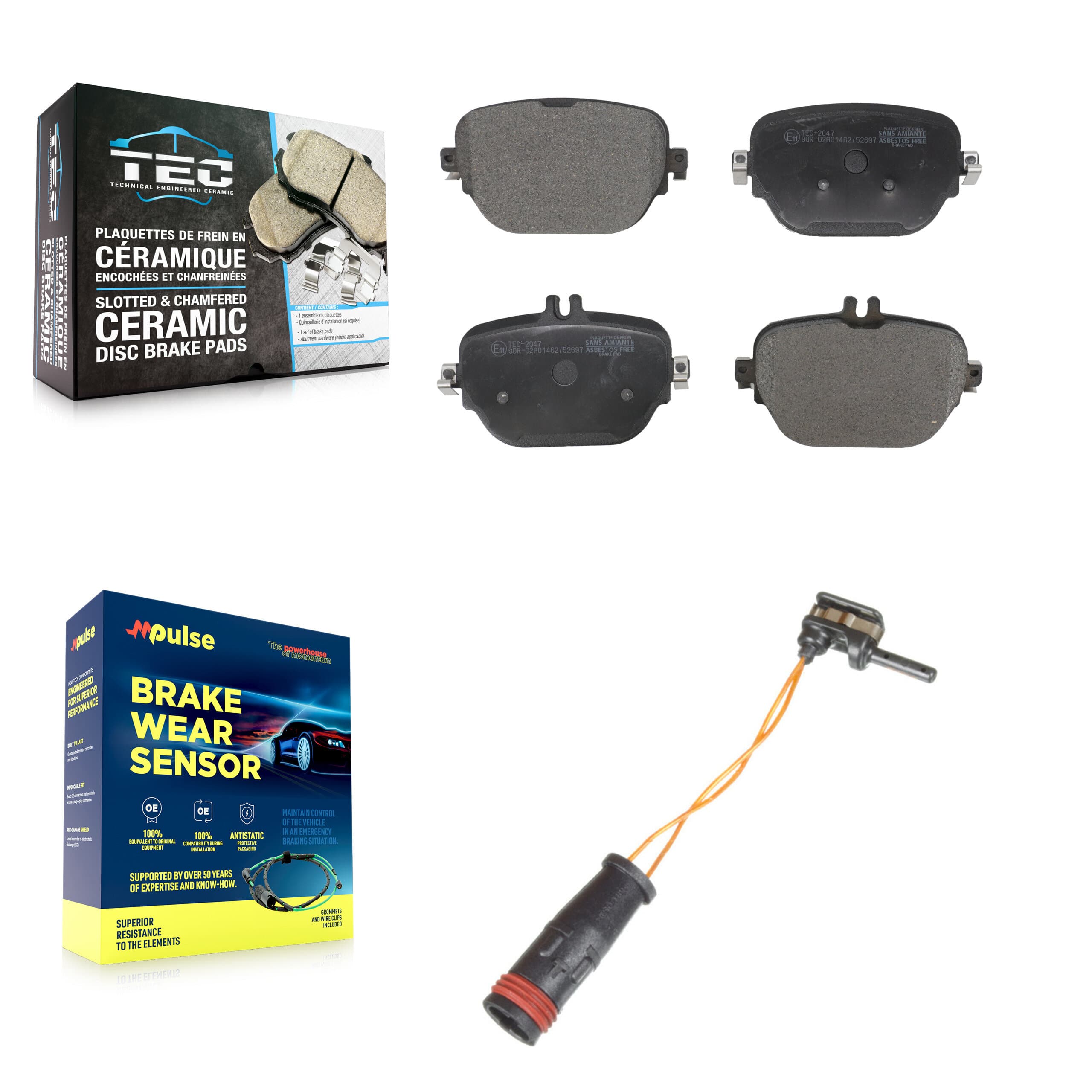 TEC - KTW-101192 - Rear Disc Brake Pad Kits image 1
