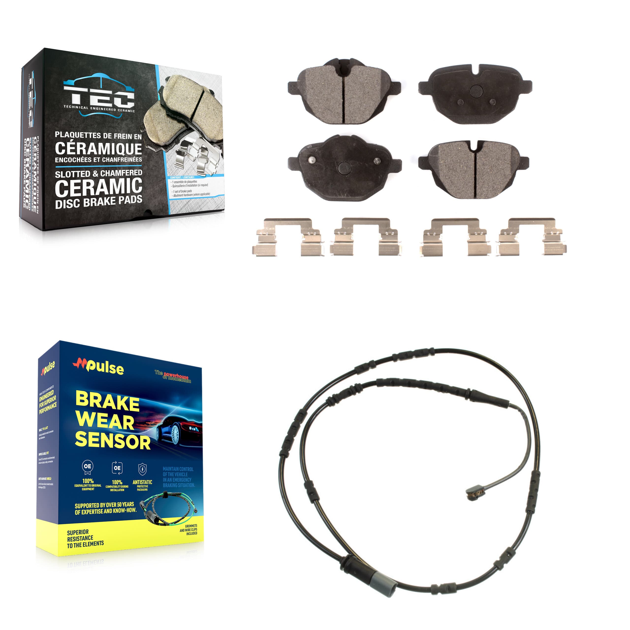 TEC - KTW-101198 - Rear Disc Brake Pad Kits image 1