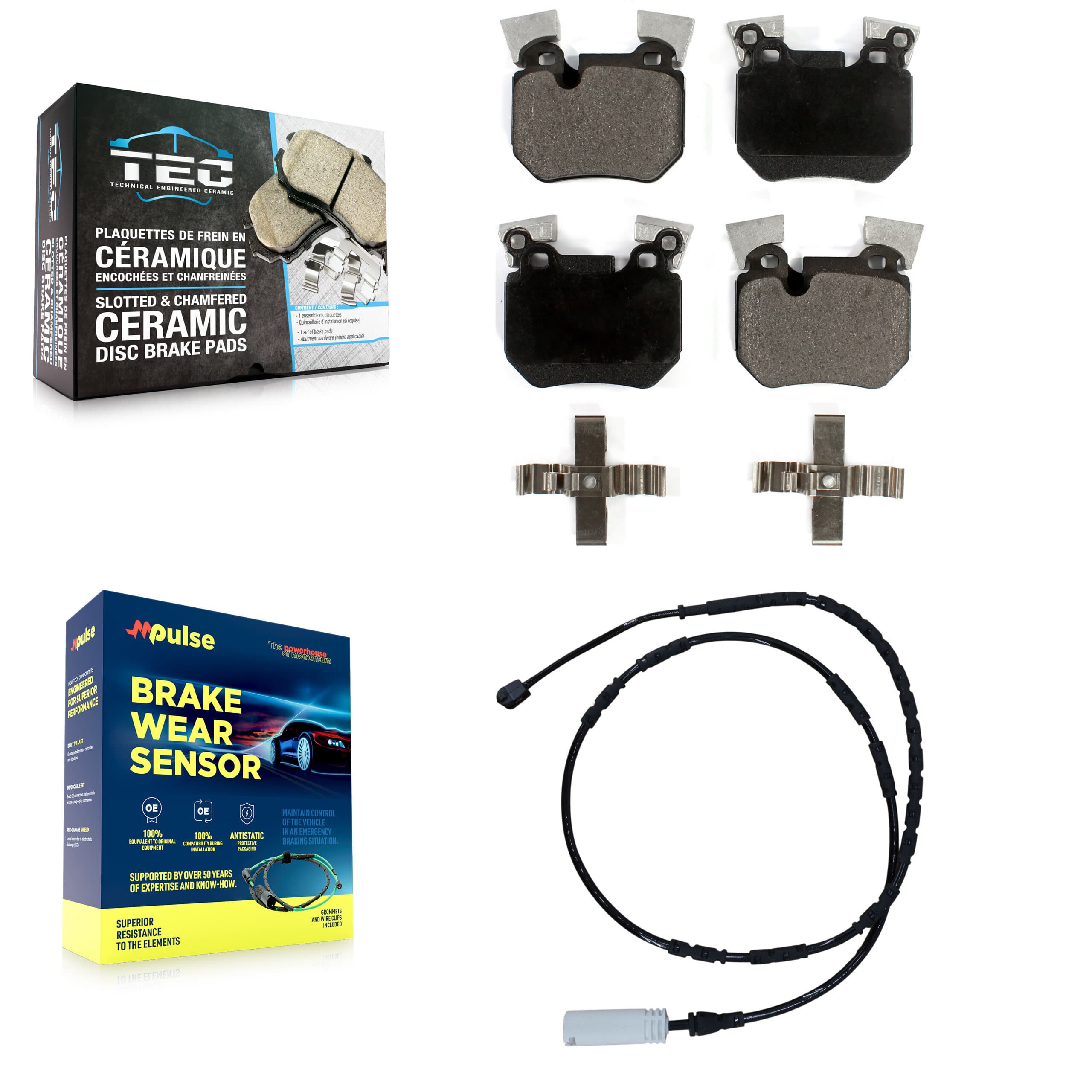TEC - KTW-101211 - Rear Disc Brake Pad Kits image 1