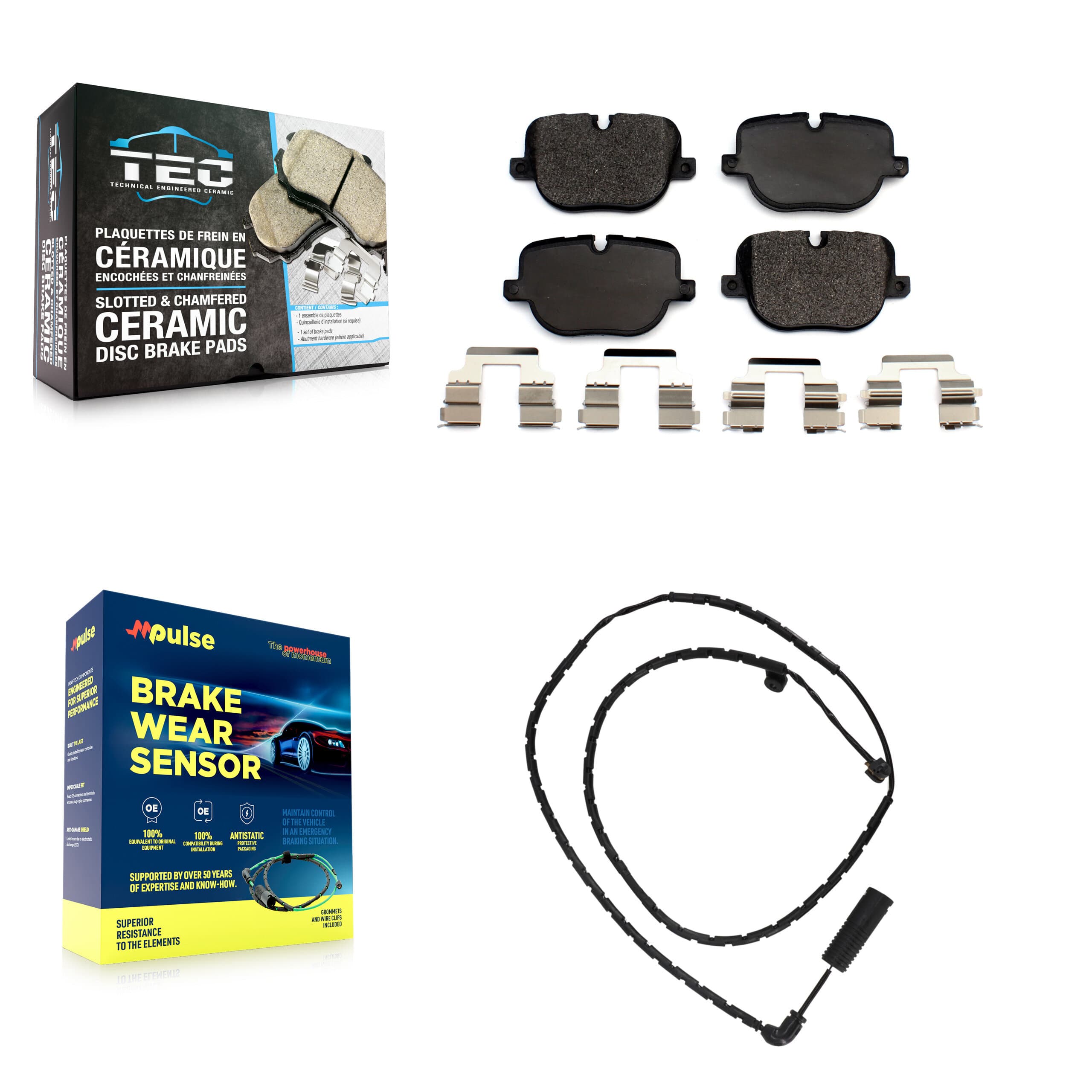TEC - KTW-101217 - Rear Disc Brake Pad Kits image 1